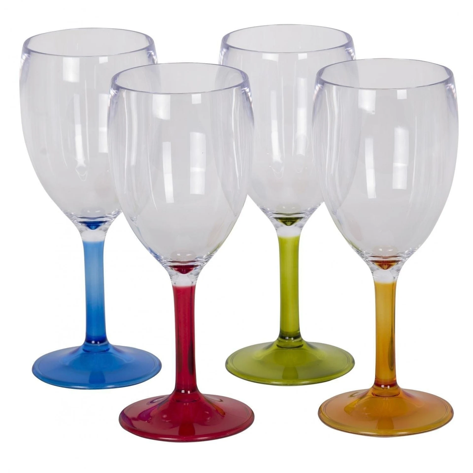 Flamefield verres à vin set de 4 290 ml multicolore