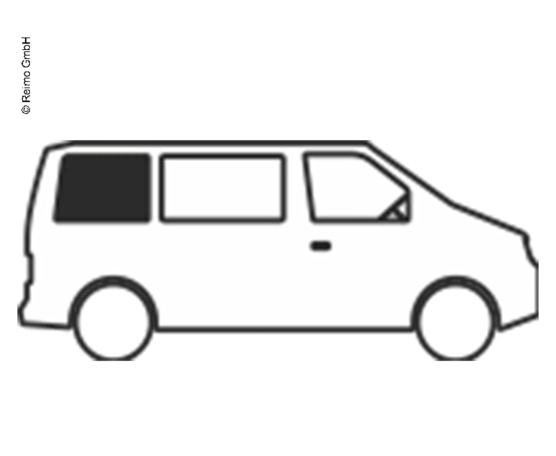 Starre Fenster für VW T4 hinten rechts - Bj. 1990-2004 - Echtglas