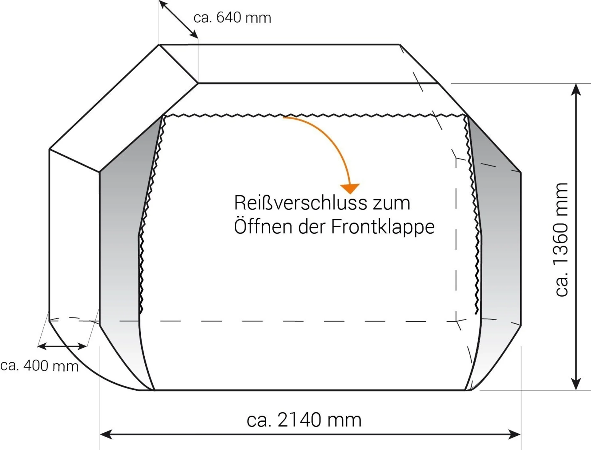 Hindermann Concept Zwoo 2 Housse de protection pour vélo pour 2 vélos électriques