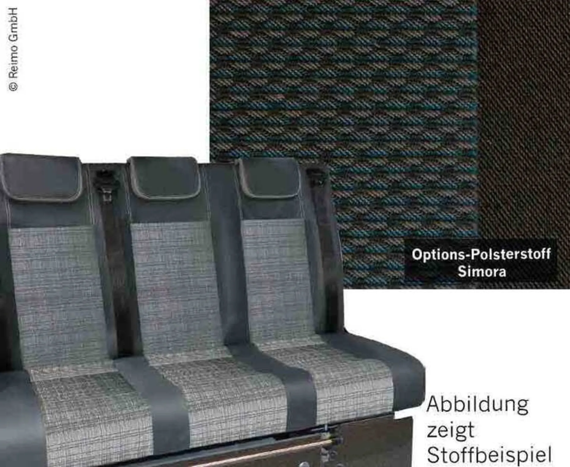 Banquette-lit VW T6 V300 taille 14 CityVan Simora bicolore, conduite à droite, échangeur thermique.