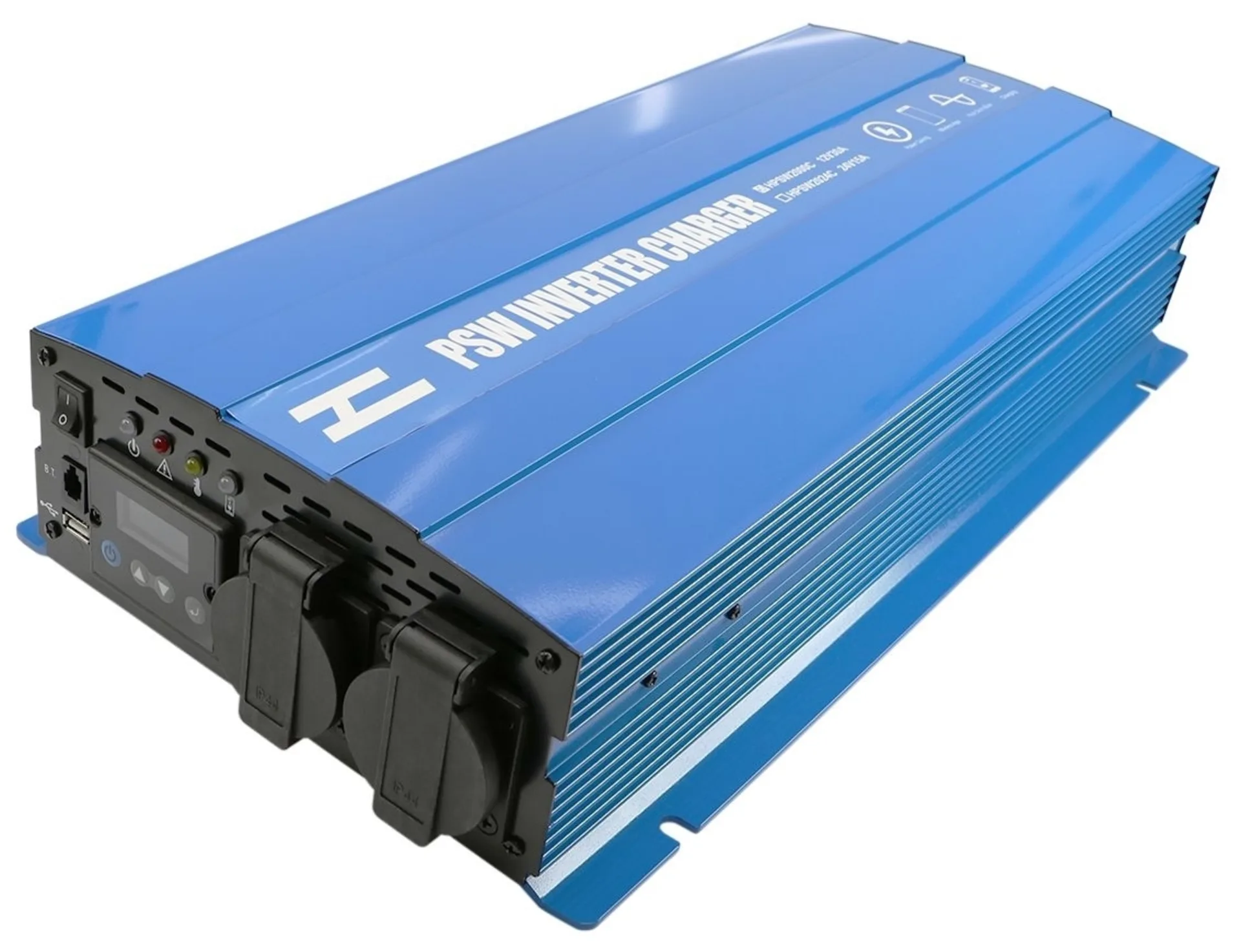 Sinus-Wechselrichter mit LCD Display 12 -> 230 V 2’000 W