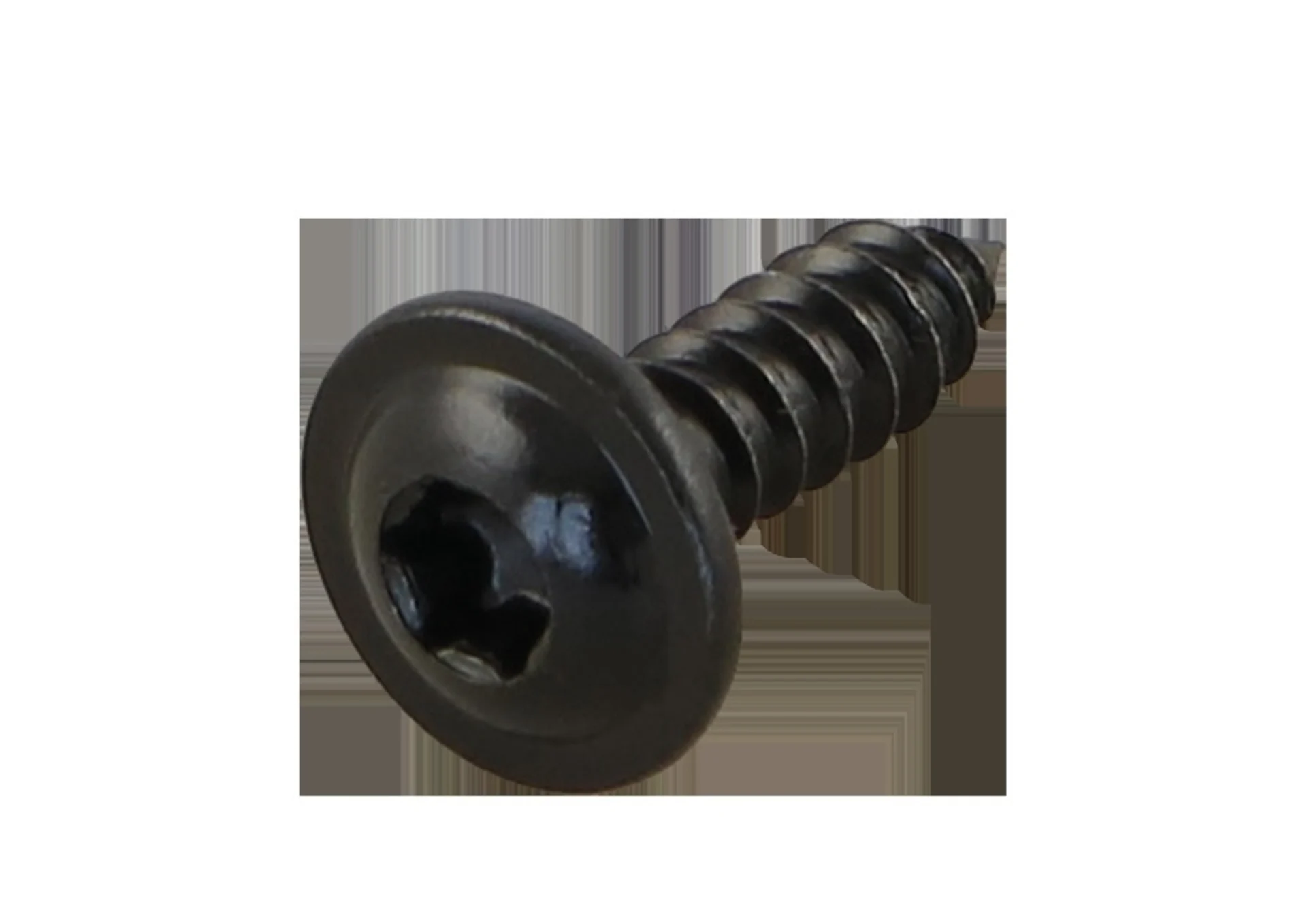 Blechschraube mit Bund Edelstahl A2 4.8 x 16 TORX-Antrieb T25, Kopf schwarz lackiert