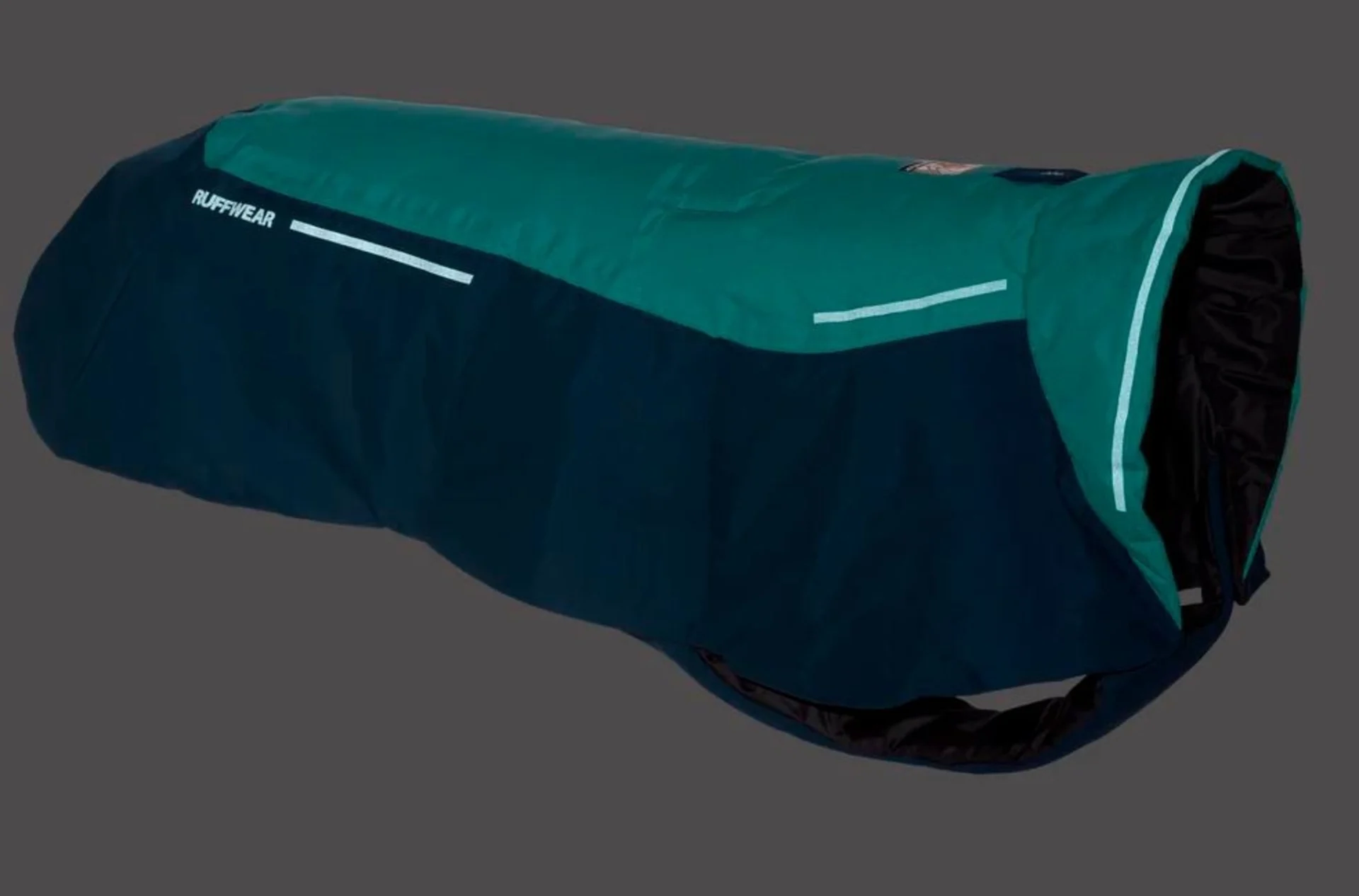 Ruffwear Vert Hundejacke wasserdicht M 69–81 cm Aurora Teal