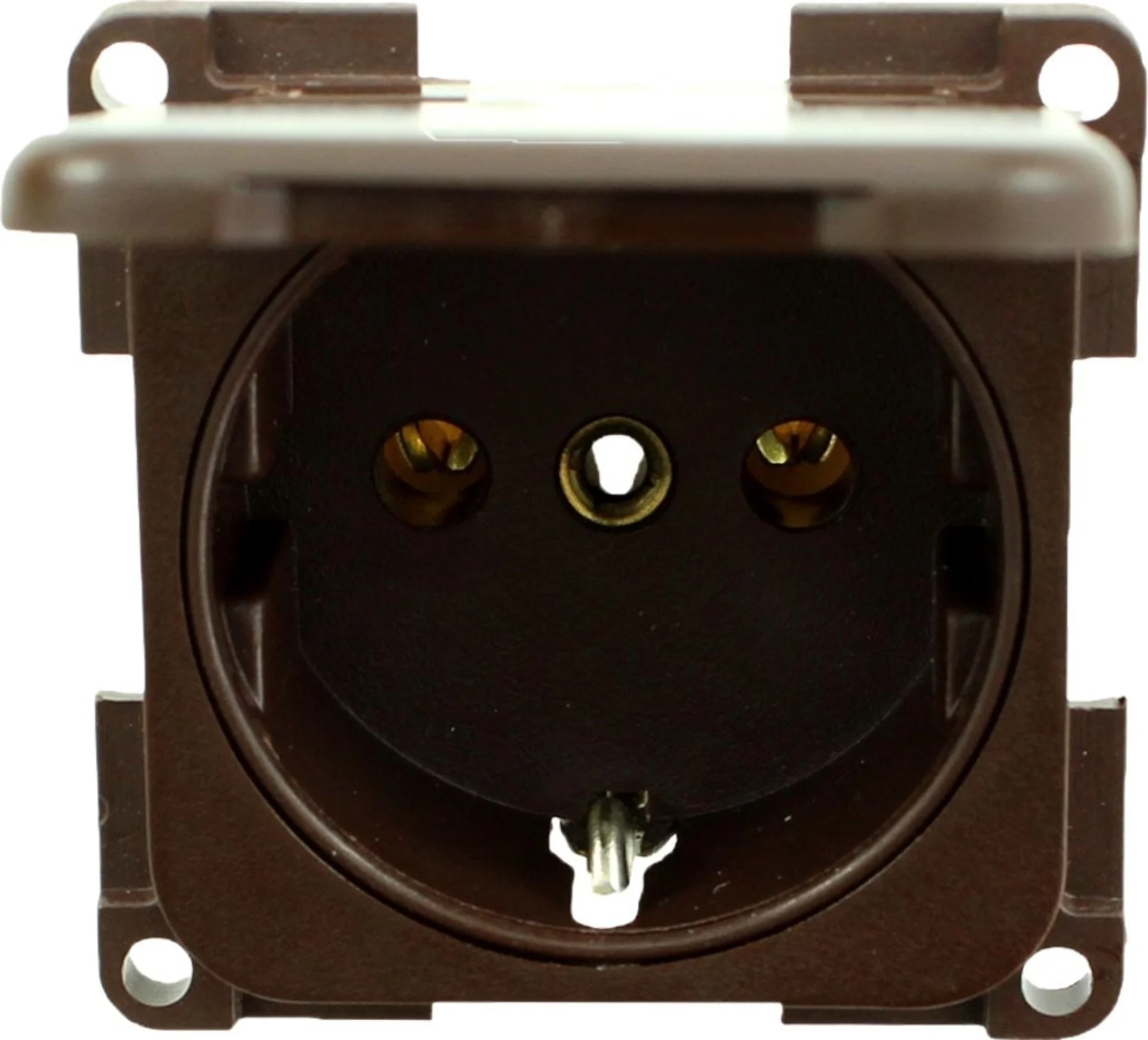 Inprojal System 10.000 Schutzkontaktstecker Steckdose braun