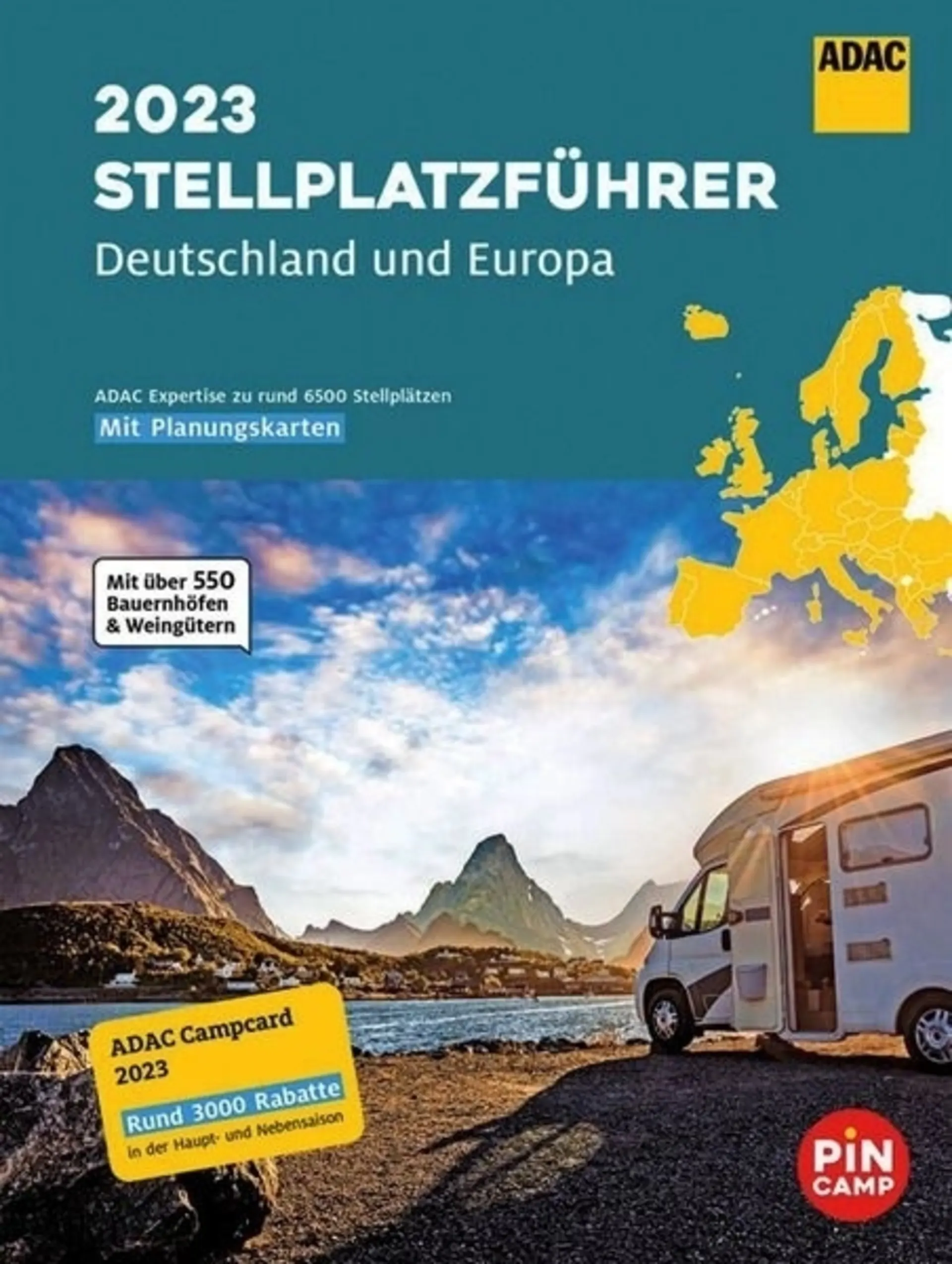 ADAC Stellplatzführer 2023 Deutschland und Europa