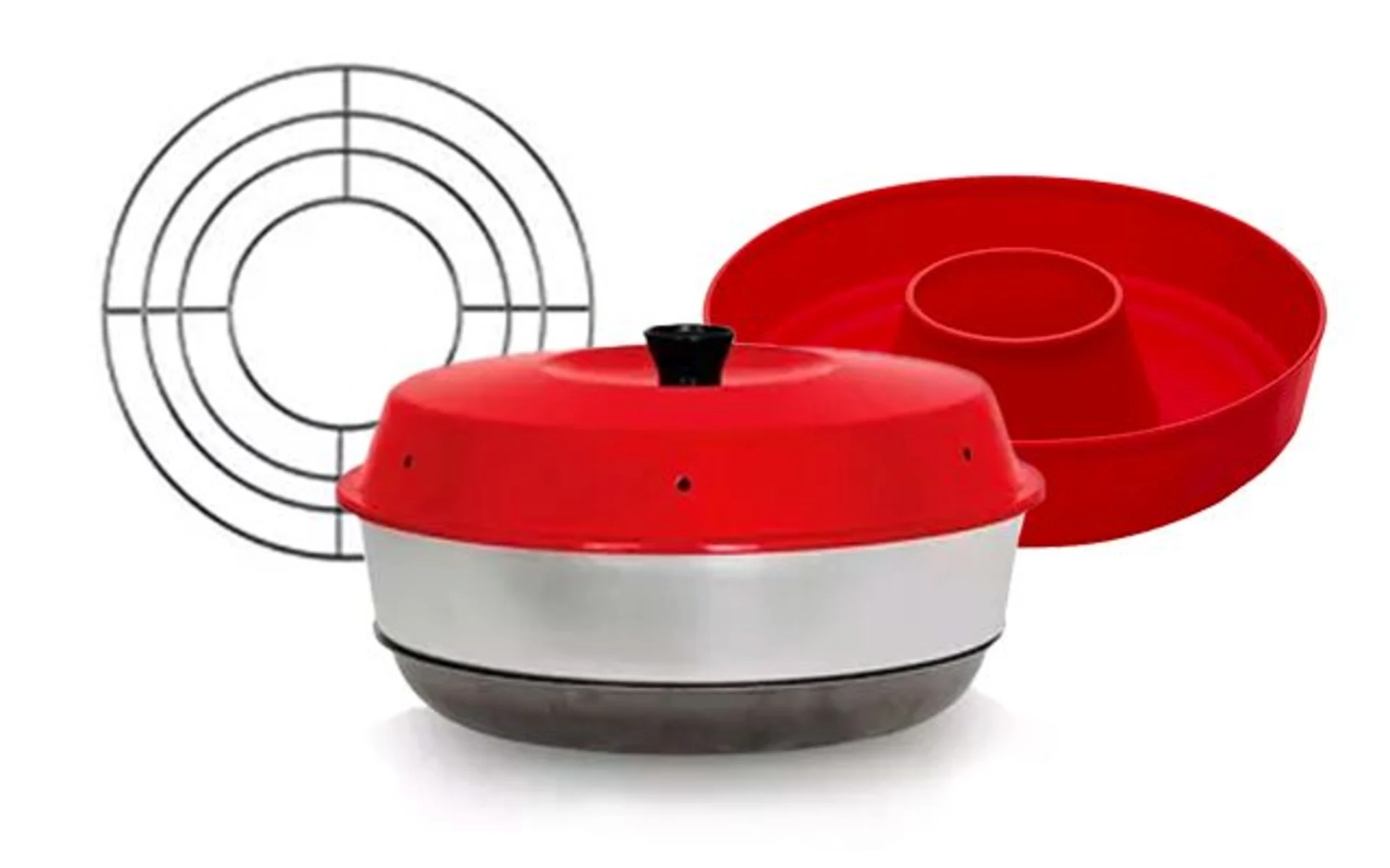 Omnia Set four de camping 3 pièces y compris moule en silicone & grille de cuisson