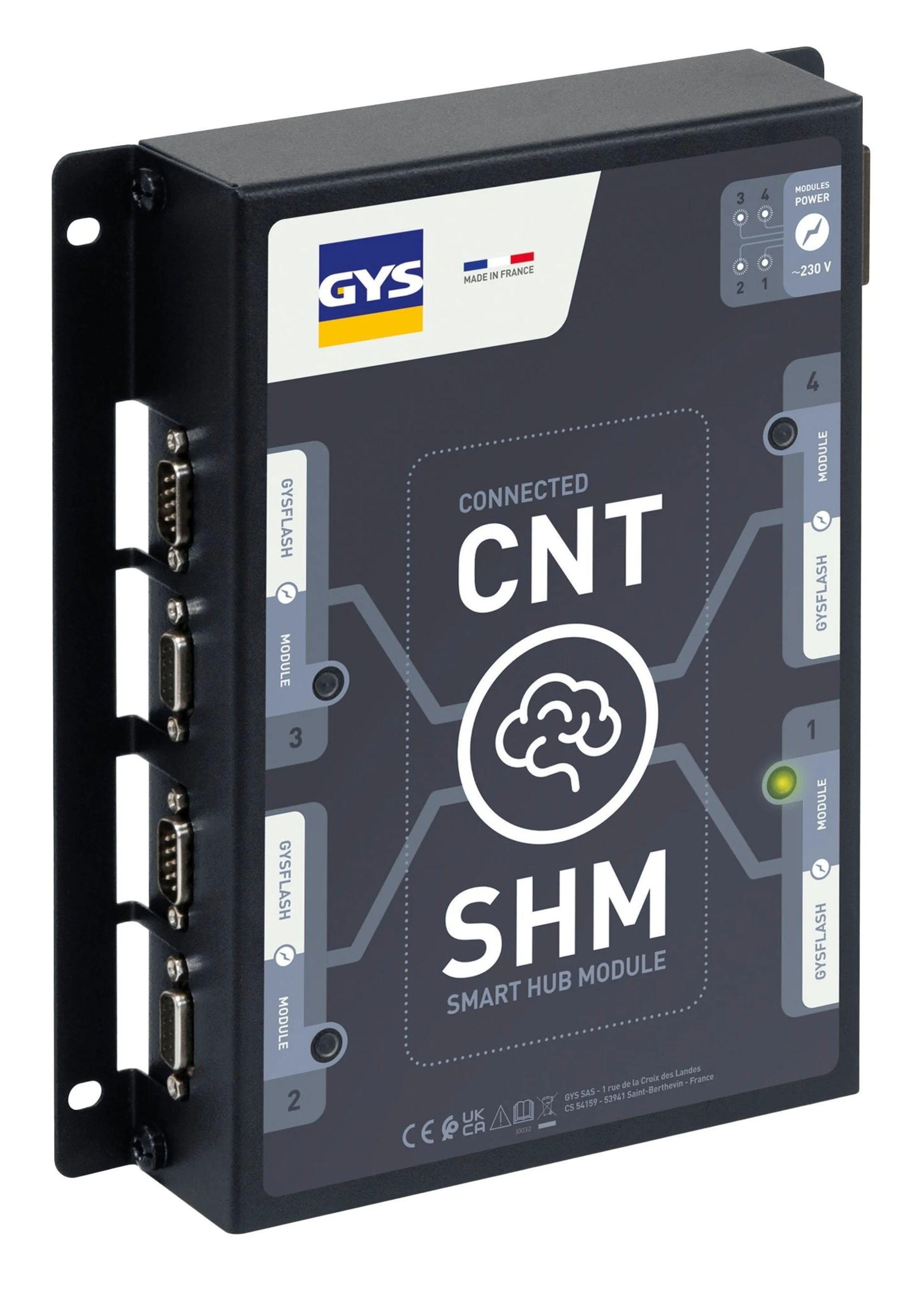 GYSFLASH - SHM : module Smart HUB 220 x 180 x 45 mm, 1,07 kg GYSFLASH - SHM : module Smart HUB 220 x 180 x 45 mm, 1,07 kg