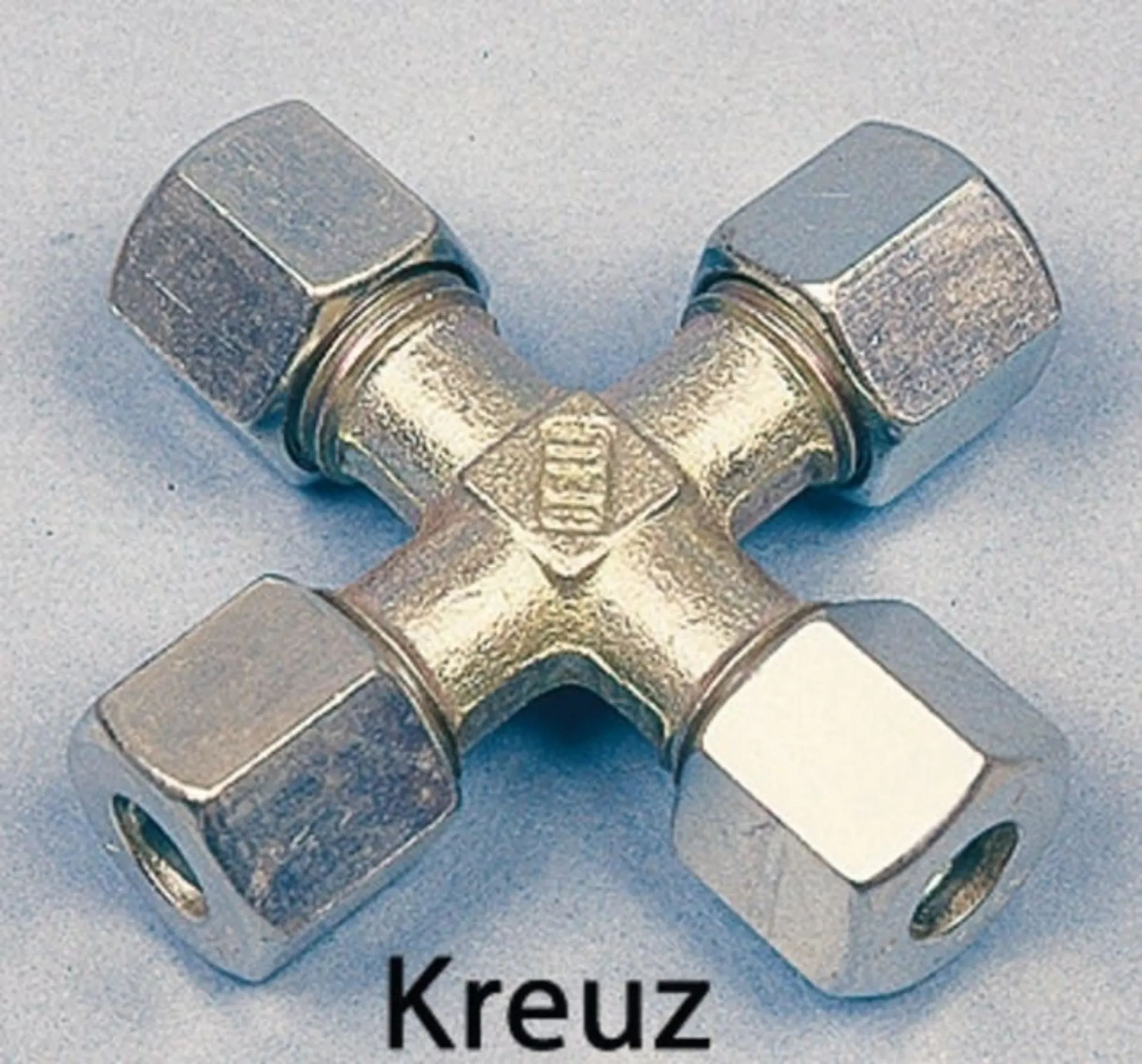 Raccord à bague coupante galvanisé pour tuyau de gaz de 8mm de diamètre - Raccord d'installation de gaz