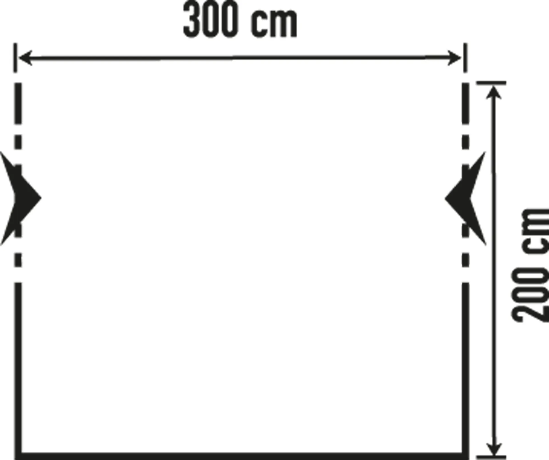DWT Cortina II Ganzjahresvorzelt Grau 300 x 200 cm