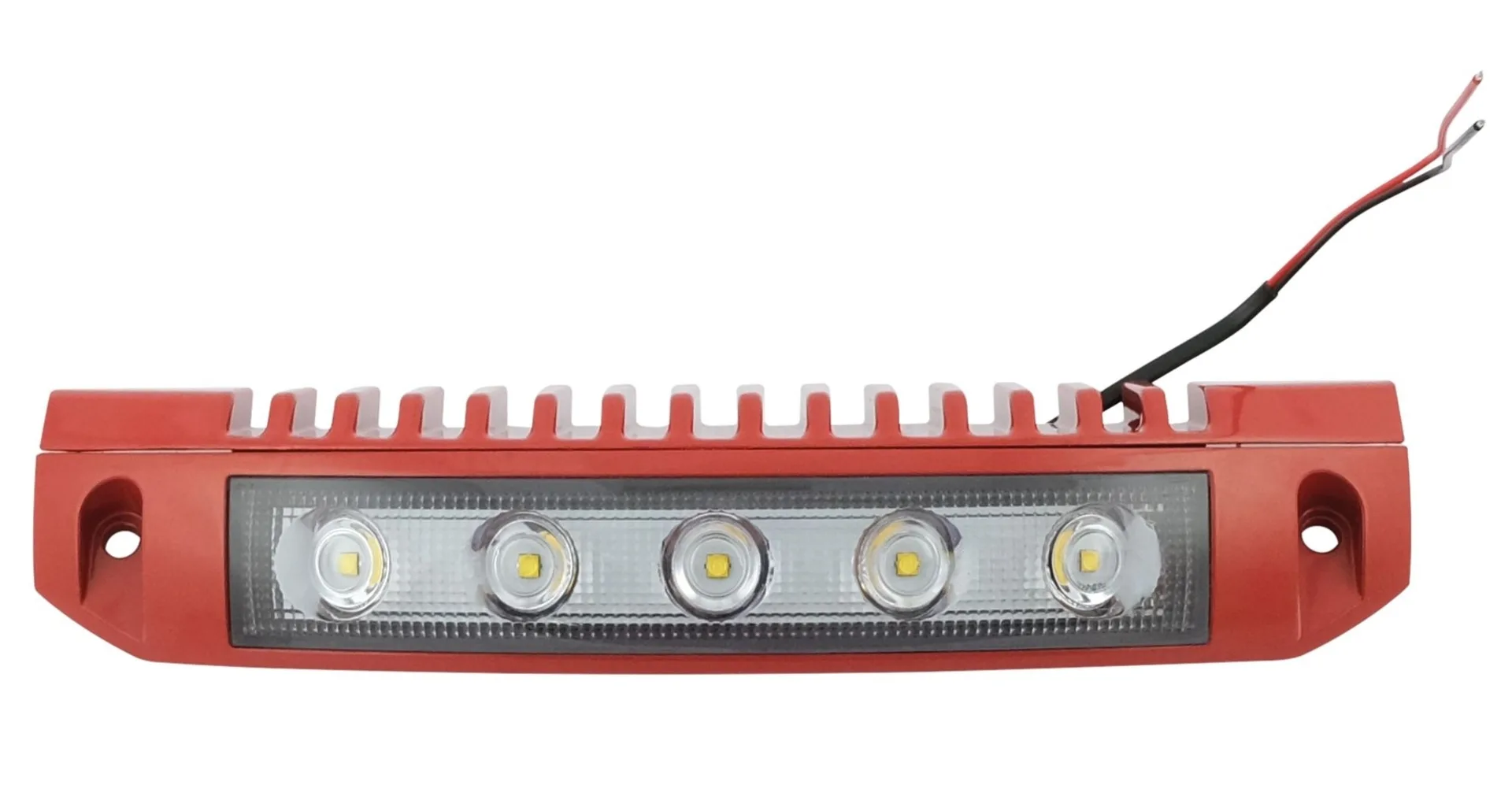LED-Aussenleuchte Scenelite SI7 12/24 V rot 230 x 63 x 36 mm, IP67, 1’560 lm, Gehäuse rot RAL3000 LED-Aussenleuchte Scenelite SI7 12/24 V rot 230 x 63 x 36 mm, IP67, 1’560 lm, Gehäuse rot RAL3000