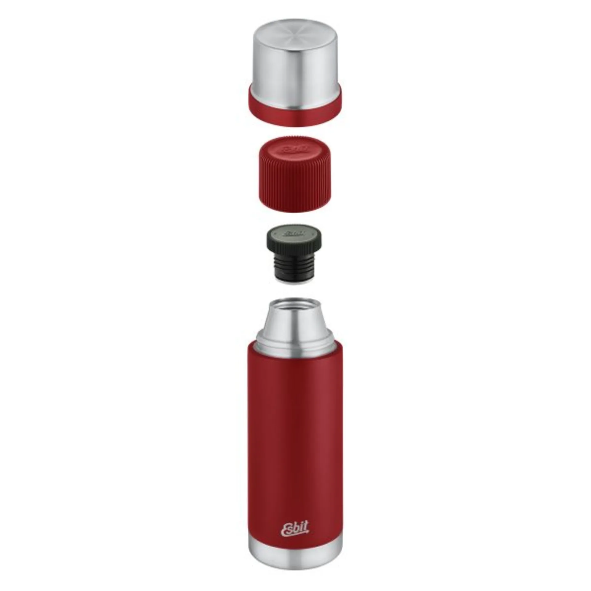 Edelstahl-Isolierflasche 1000ml (rot)