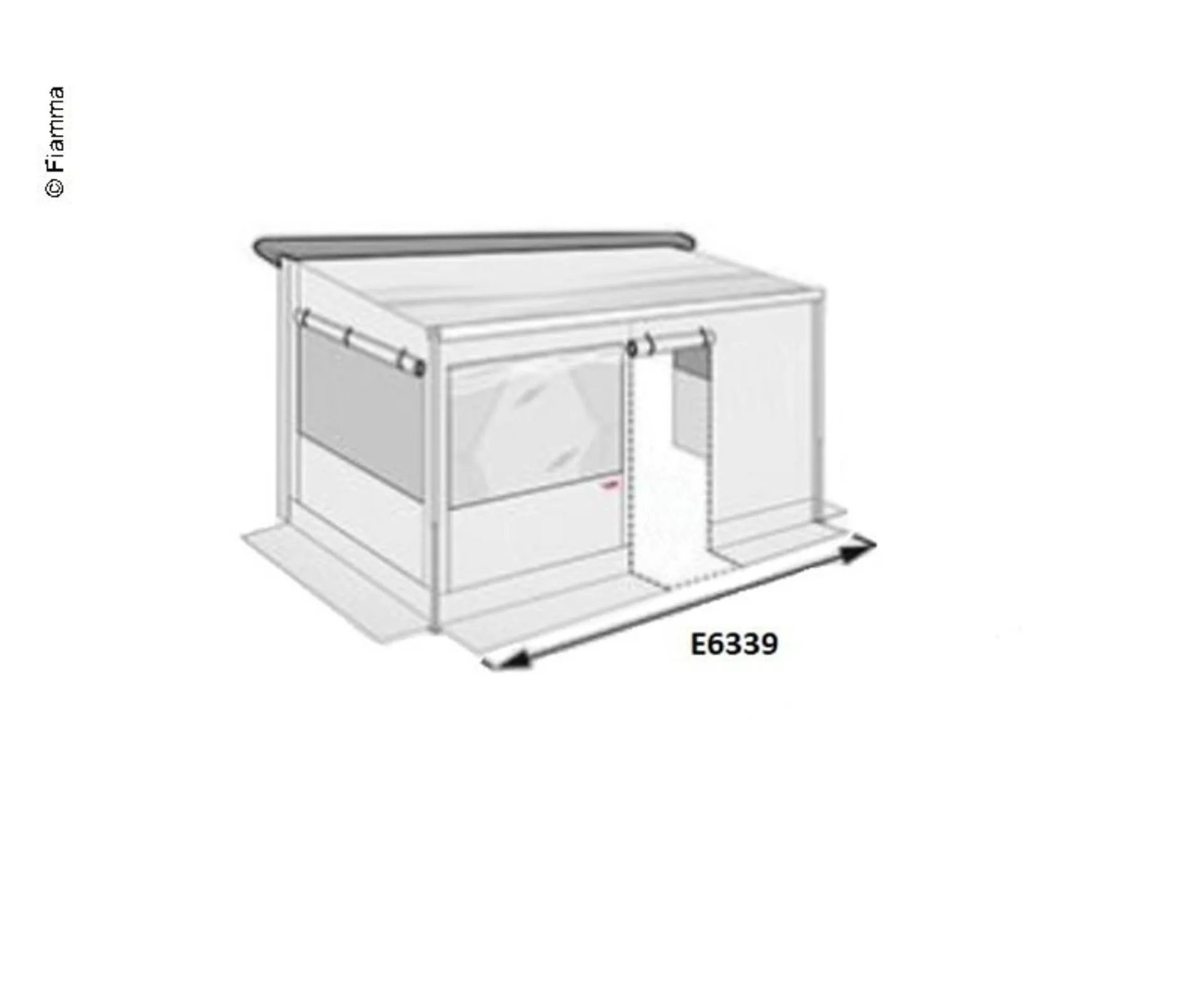 Privacy Room Caravanstore Light 1.0 - Paroi frontale 360