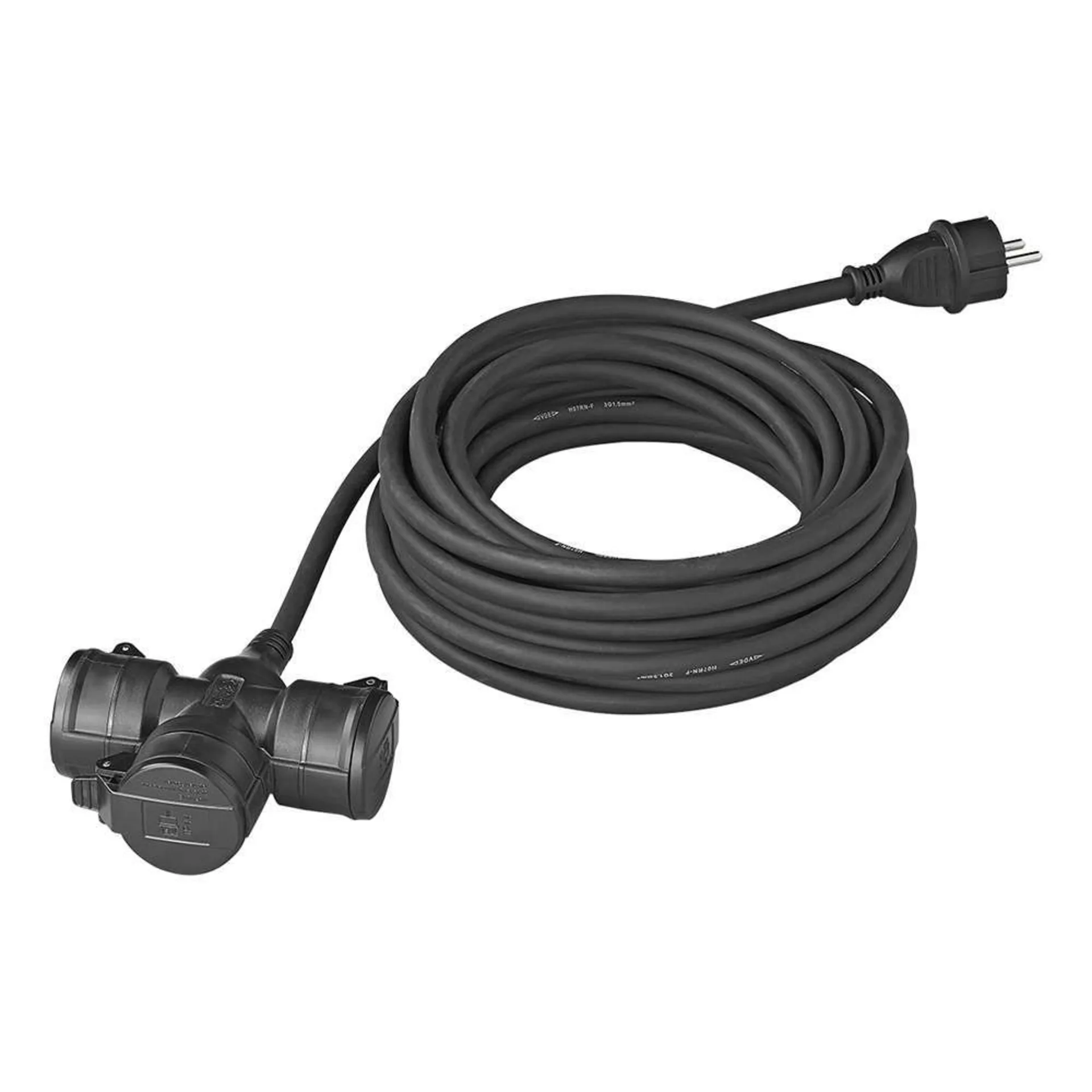 PAT 3fach Steckdose Schuko 3 x 2,5mm² 10 Meter