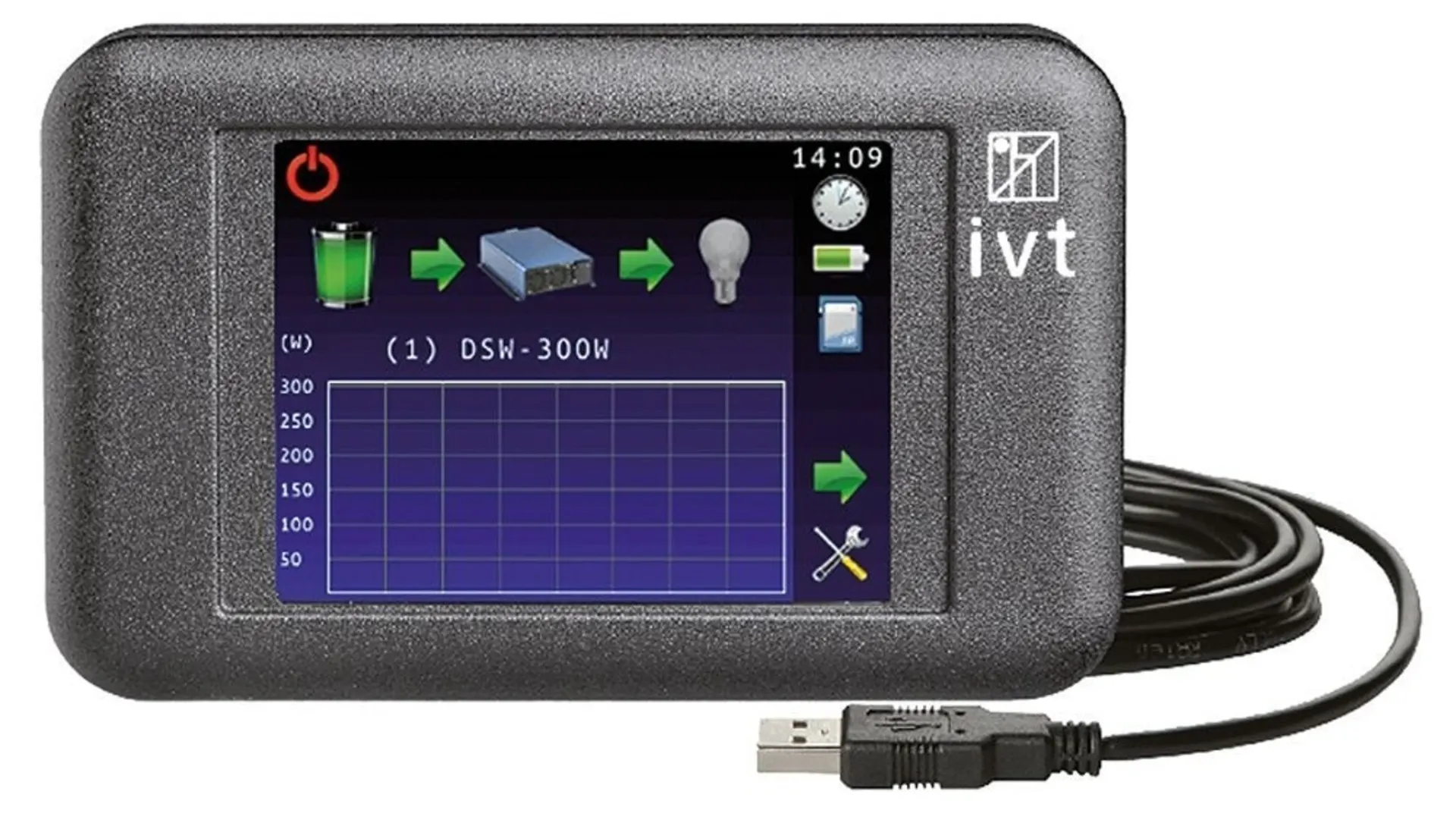 Fernbedienung Touchscreen zu Wechselrichter DSW... 105x65x20mm, mit 1.8m Kabel