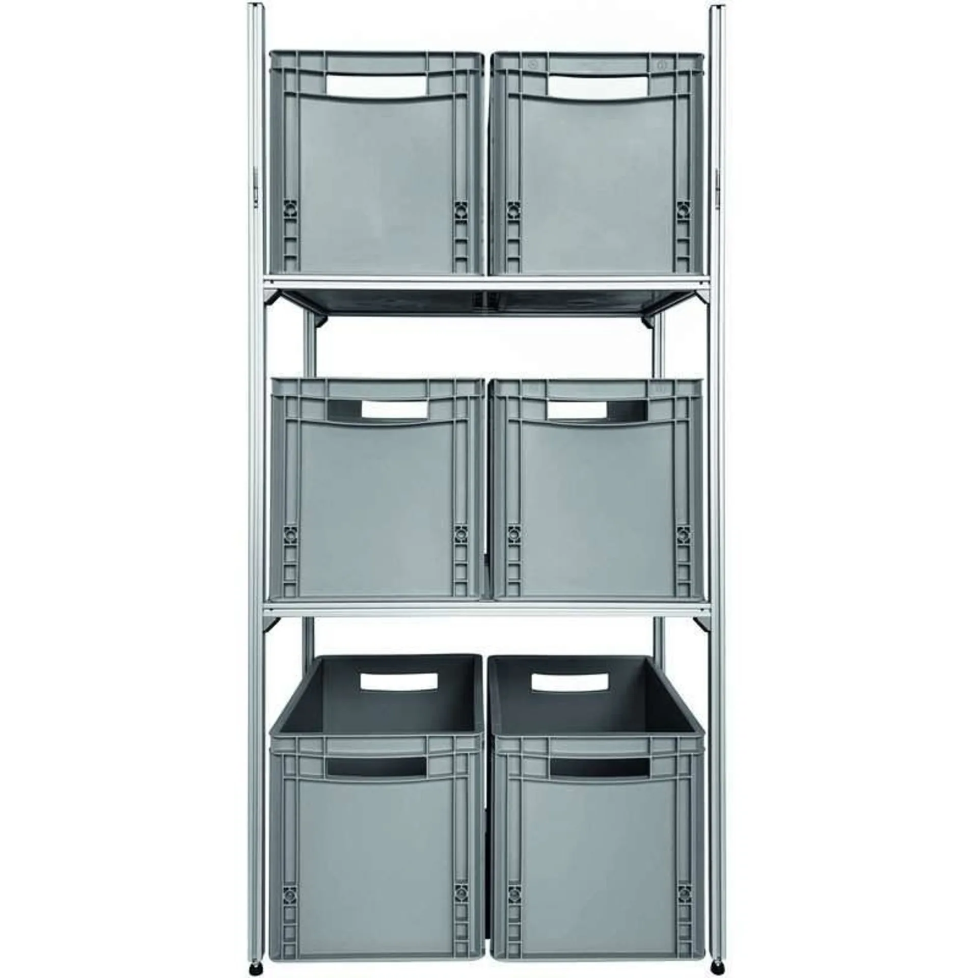 SYS-RACK Regal-System 64-L-RTR-1 Quer für Heckgarage 85 x 31 x 130 cm