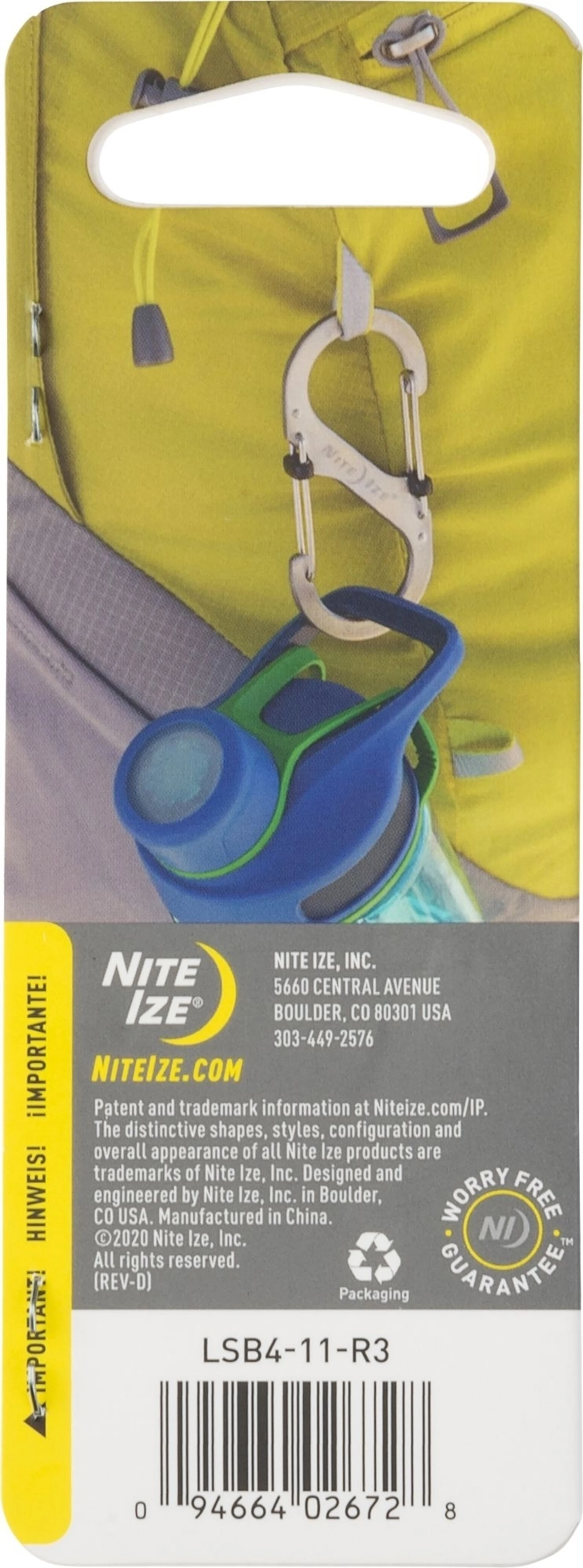 Nite Ize S-Biner SlideLock - taille 4, argenté