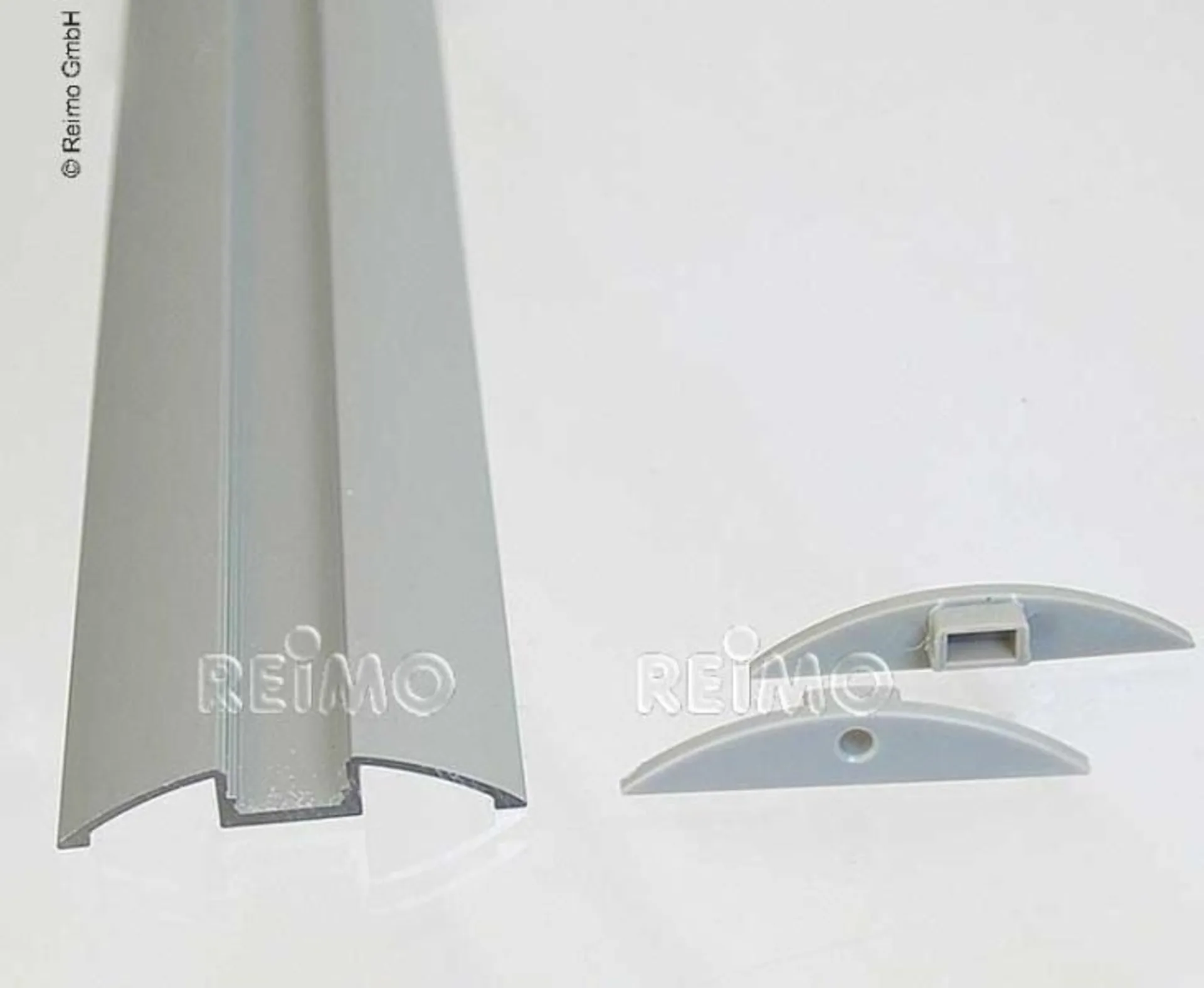 Carbest Aluminium-Profil für LED-Bänder Länge 1.5m halbrund - Alu LED-Profile für Beleuchtungs-Highlights