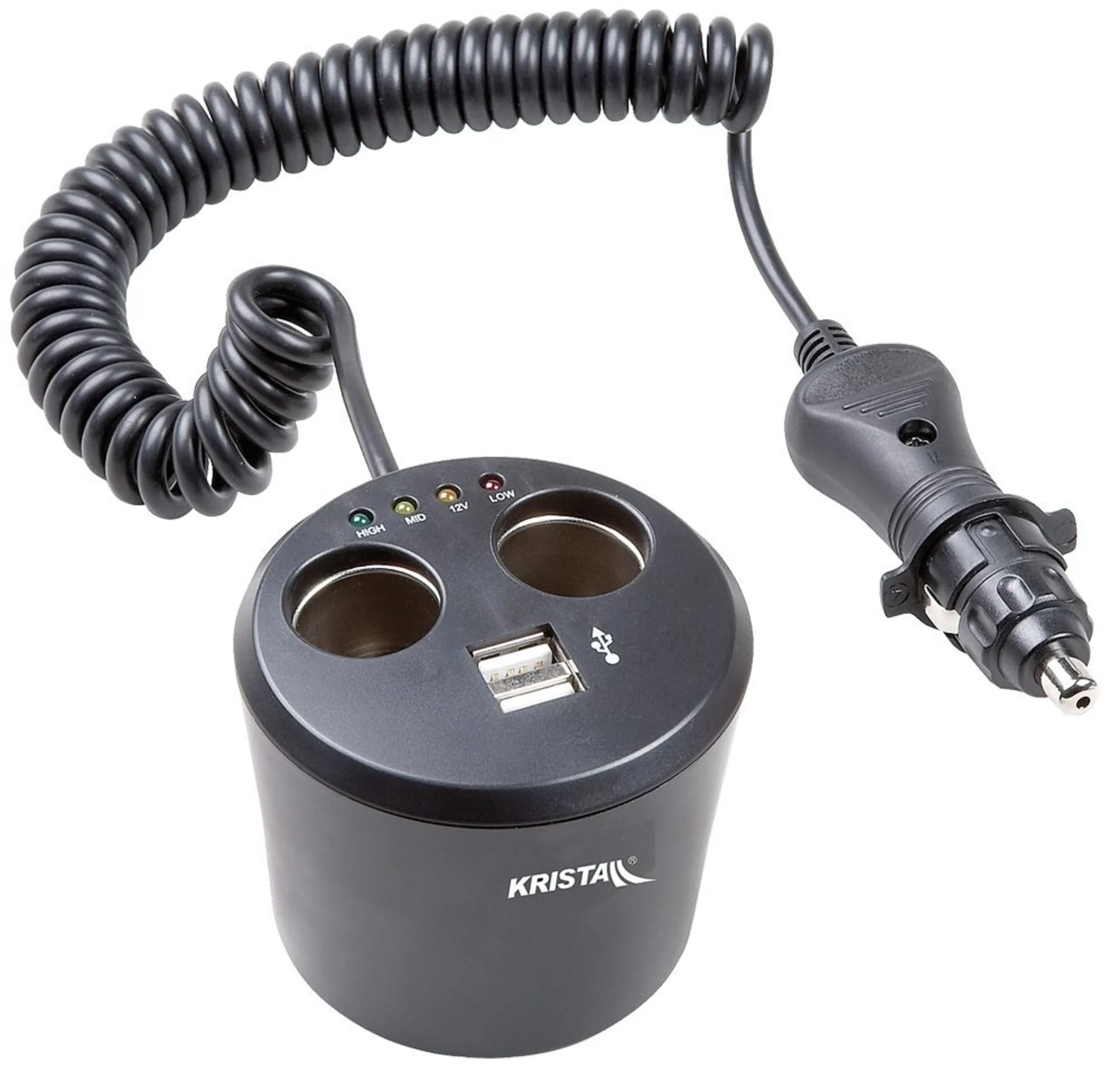 2-fach Steckdose mit 2 USB-Buchsen 12V max. 8A gesamt, USB 2x 1A 2-fach Steckdose mit 2 USB-Buchsen 12V max. 8A gesamt, USB 2x 1A