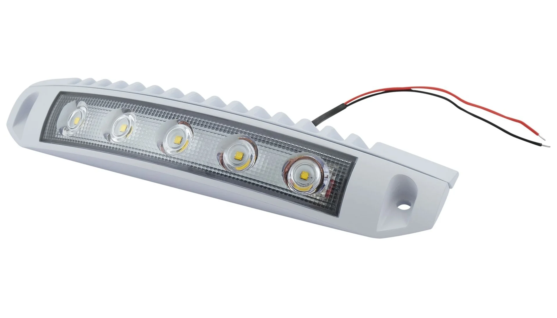 LED-Aussenleuchte Scenelite SI7 12/24 V weiss 230 x 63 x 36 mm, IP67, 1560 lm, weisses Gehäuse LED-Aussenleuchte Scenelite SI7 12/24 V weiss 230 x 63 x 36 mm, IP67, 1560 lm, weisses Gehäuse