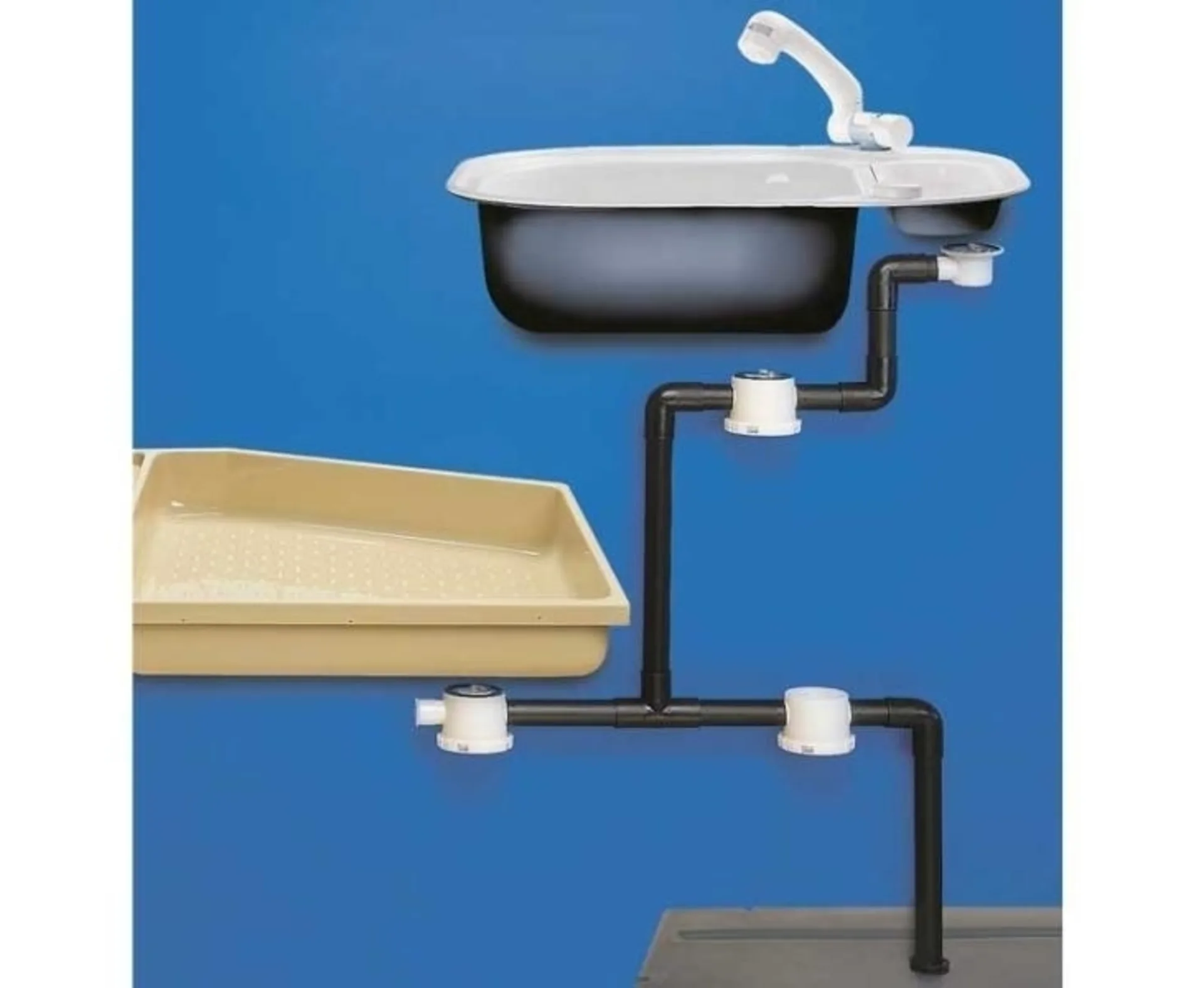 Ecoulement pour système d'évacuation, 33 mm