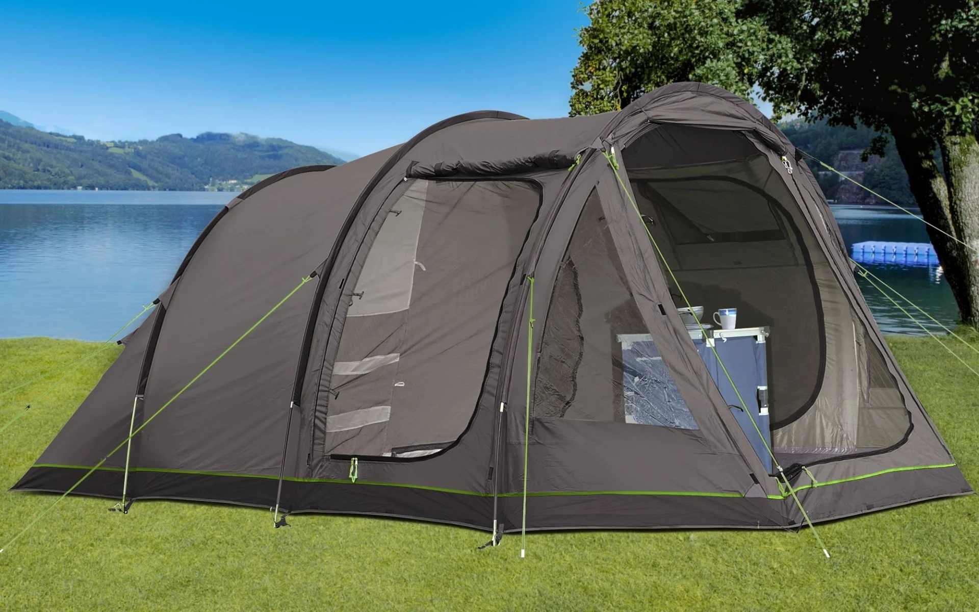 Tente tunnel Berger Campo 4 pour 4 personnes Tente tunnel Berger Campo 4 pour 4 personnes