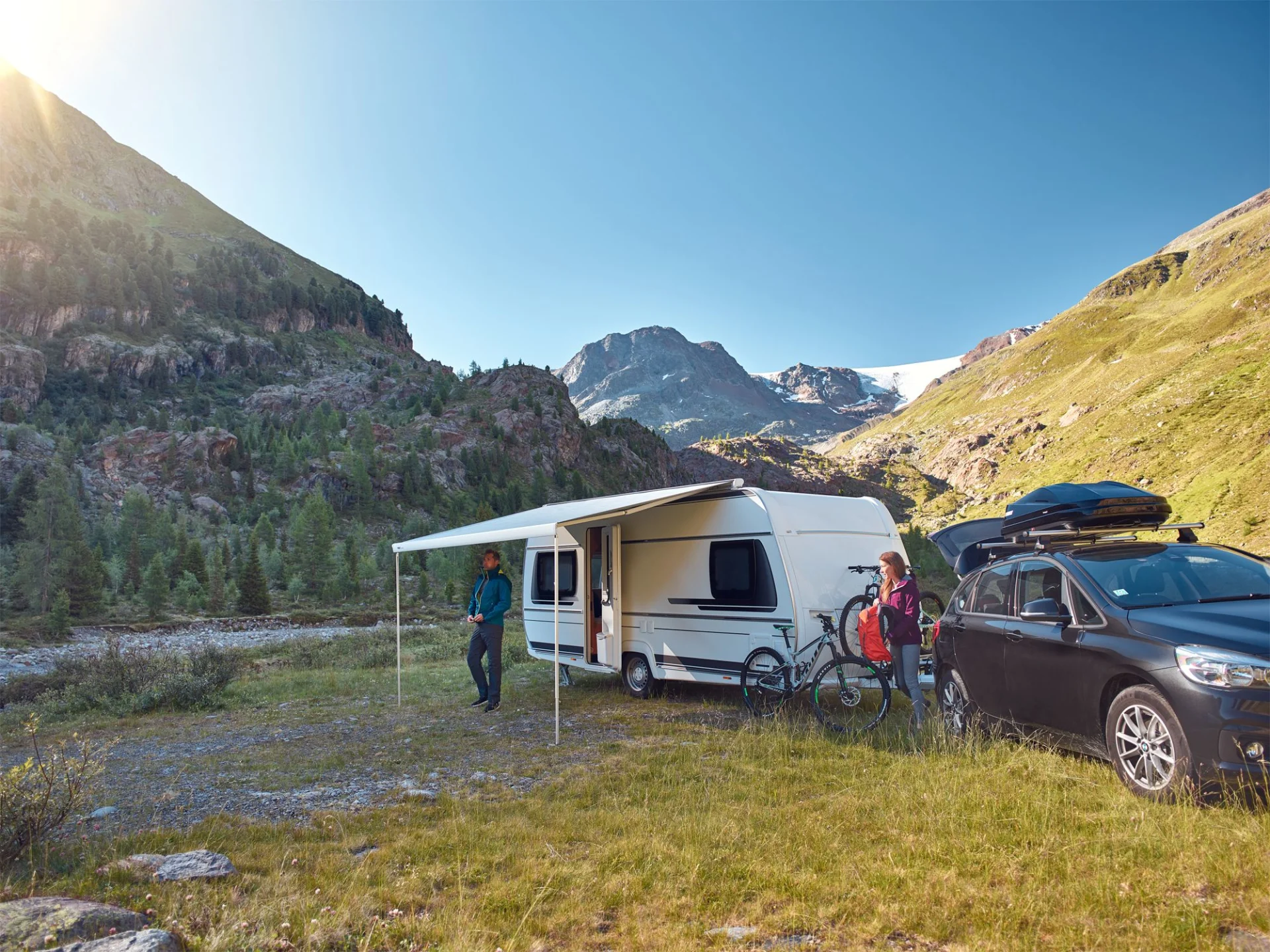 Thule Dachmarkise Omnistor 6300 450 cm (Weiß / Mystic Grau)