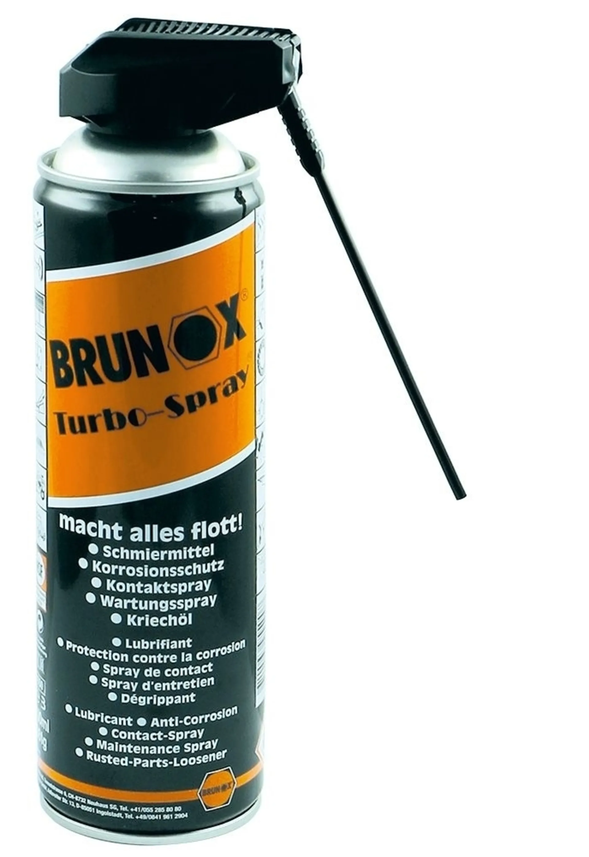 Brunox Turbo Multif. spray 500 ml 2W tête de pulvérisation