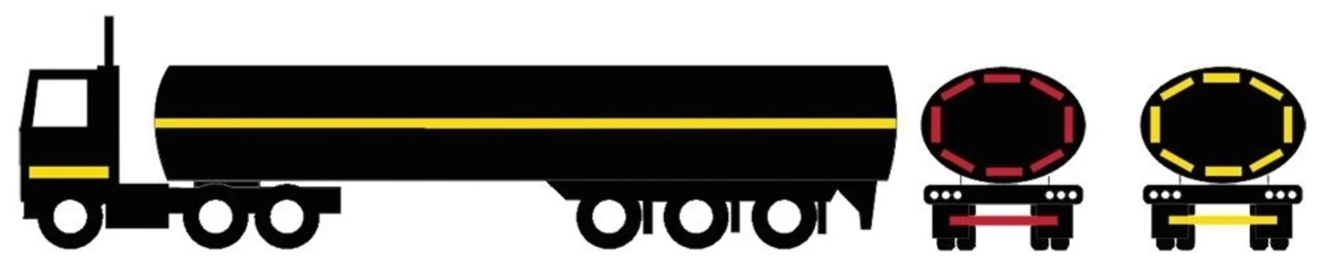 Marqueur rouge Orafol "Tanker Stickers"