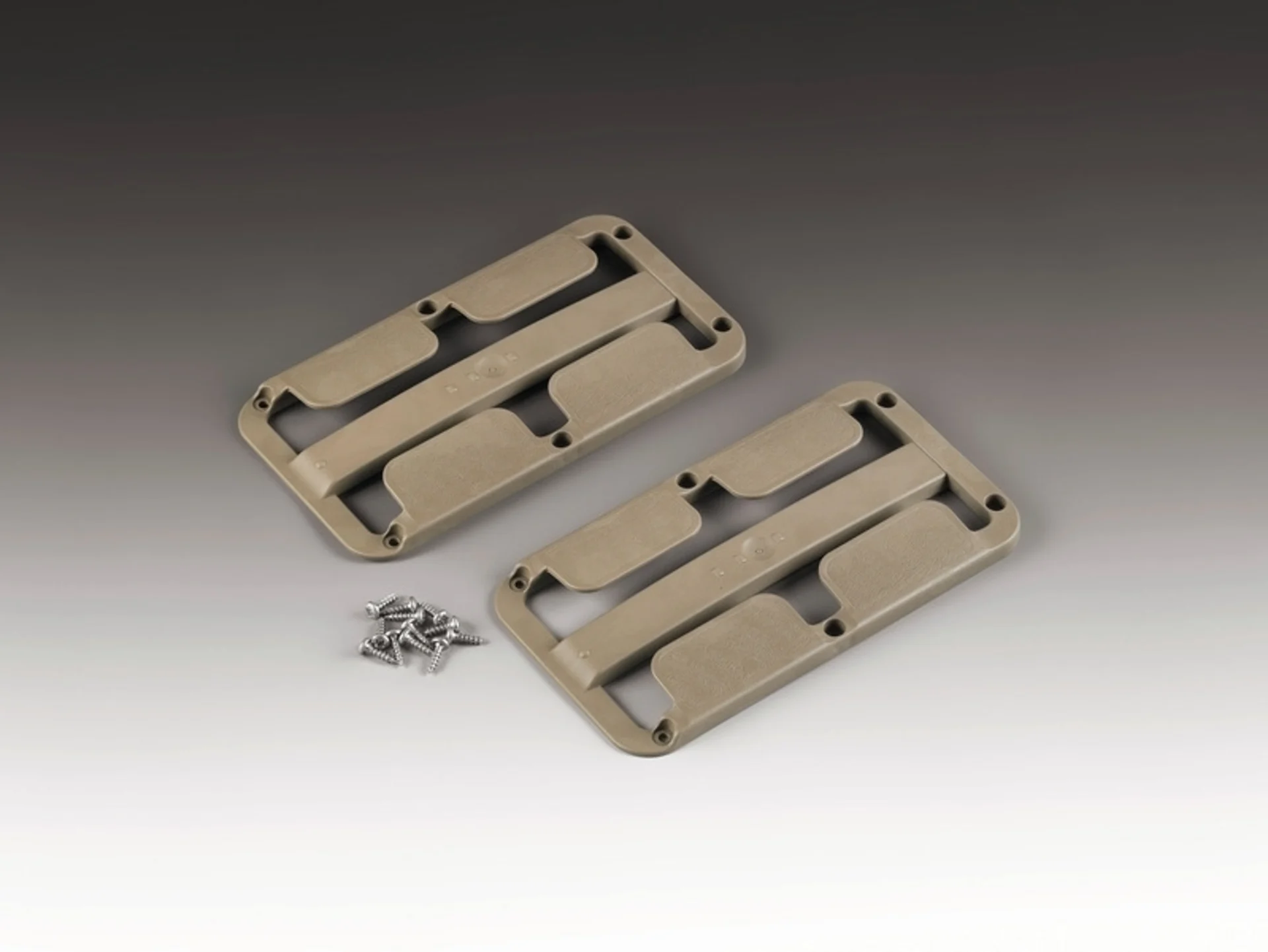 Stielglashalter 2er Set, beigegrau, für 2-3 Gläser bis Ø78mm