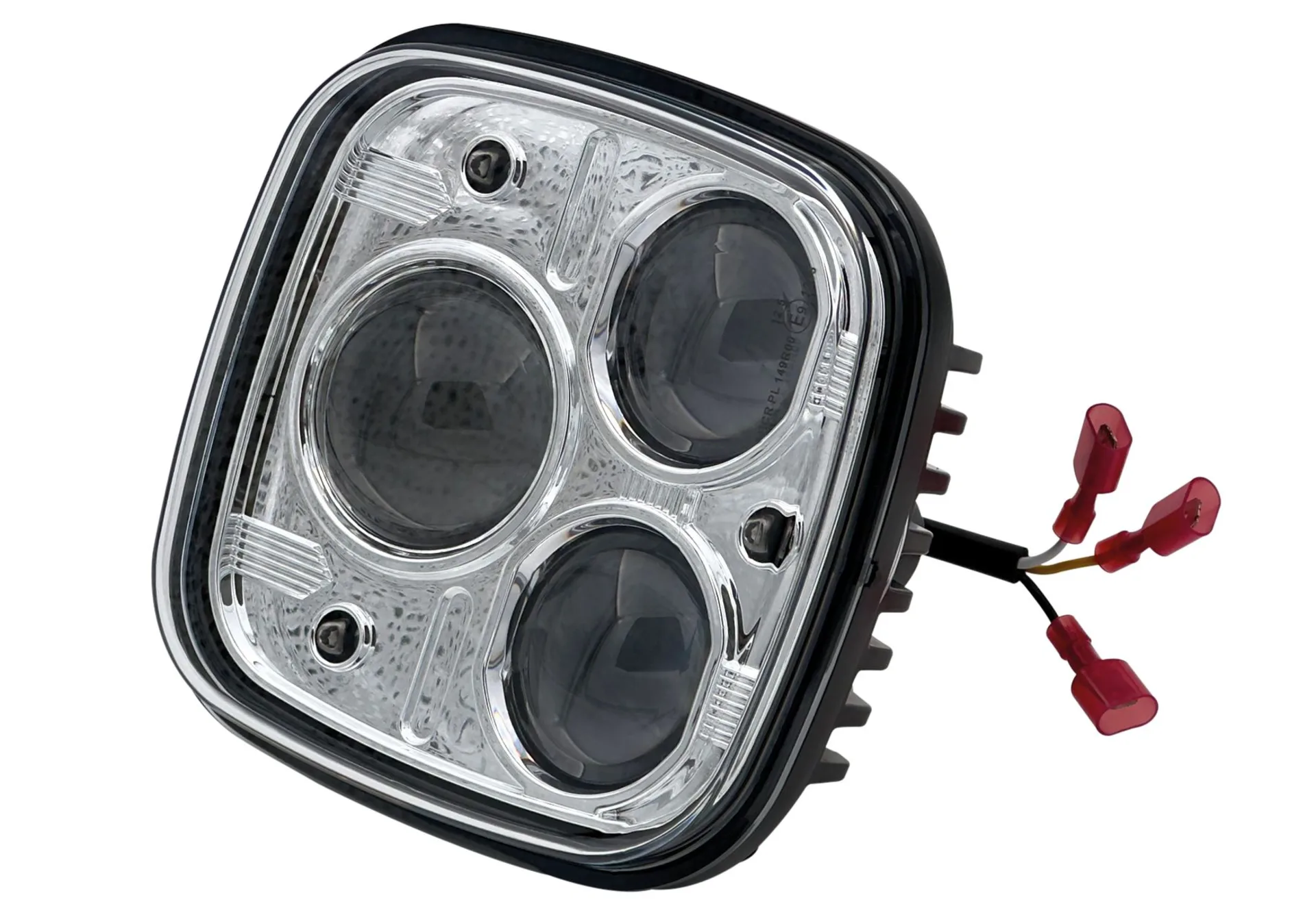 Abblend- und Fernscheinwerfer LED Einbau John Deere 6030 / 7030 Premium 12 V 127 x 127 x 79 mm / Abblend- und Fernlicht