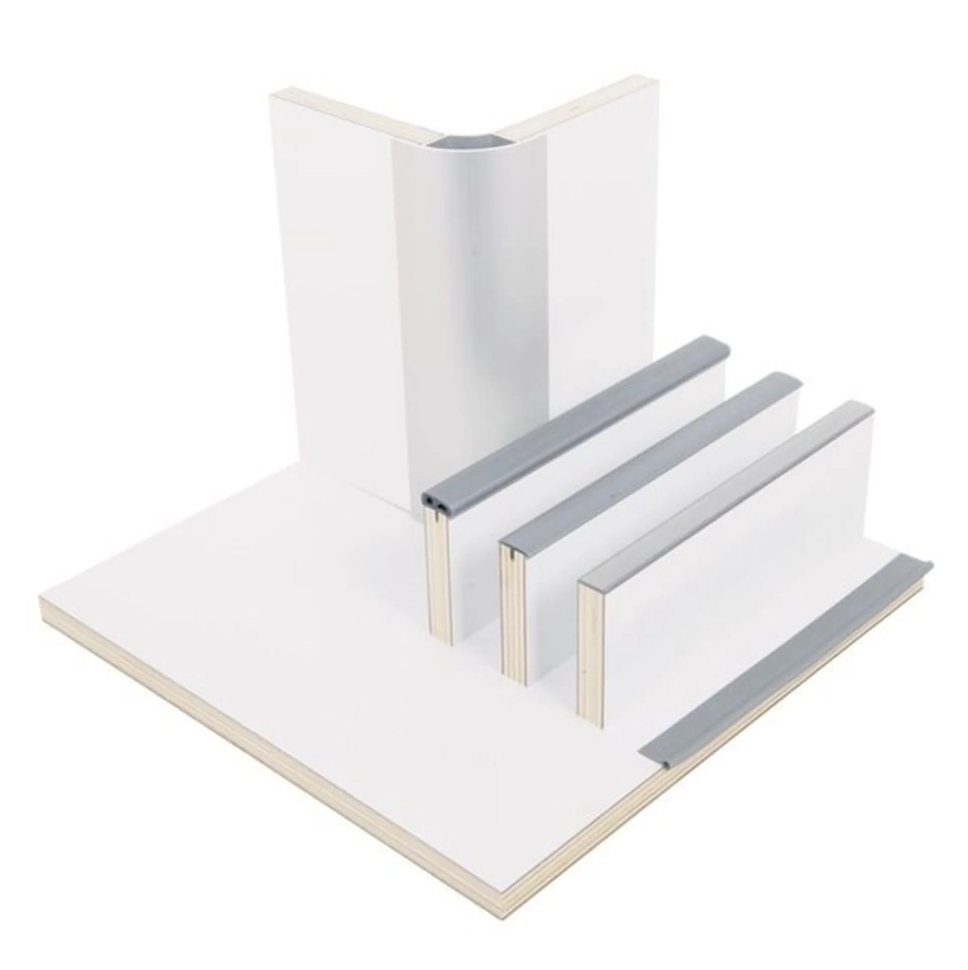 Panneau de meuble brillant en blanc avec surface HPL