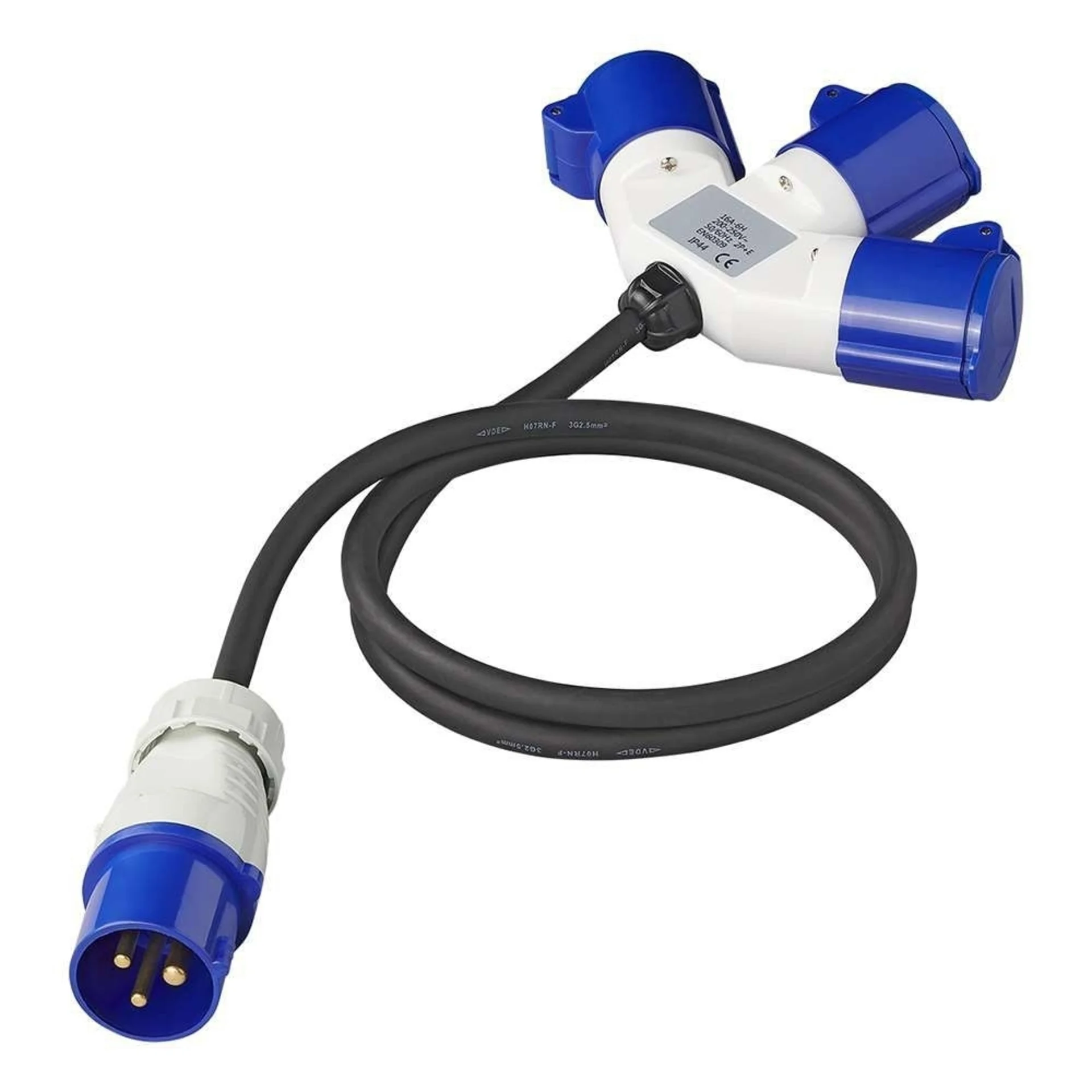 Distributeur PAT CEE 3 compartiments 16 A 150 cm 3 x 2,5 mm