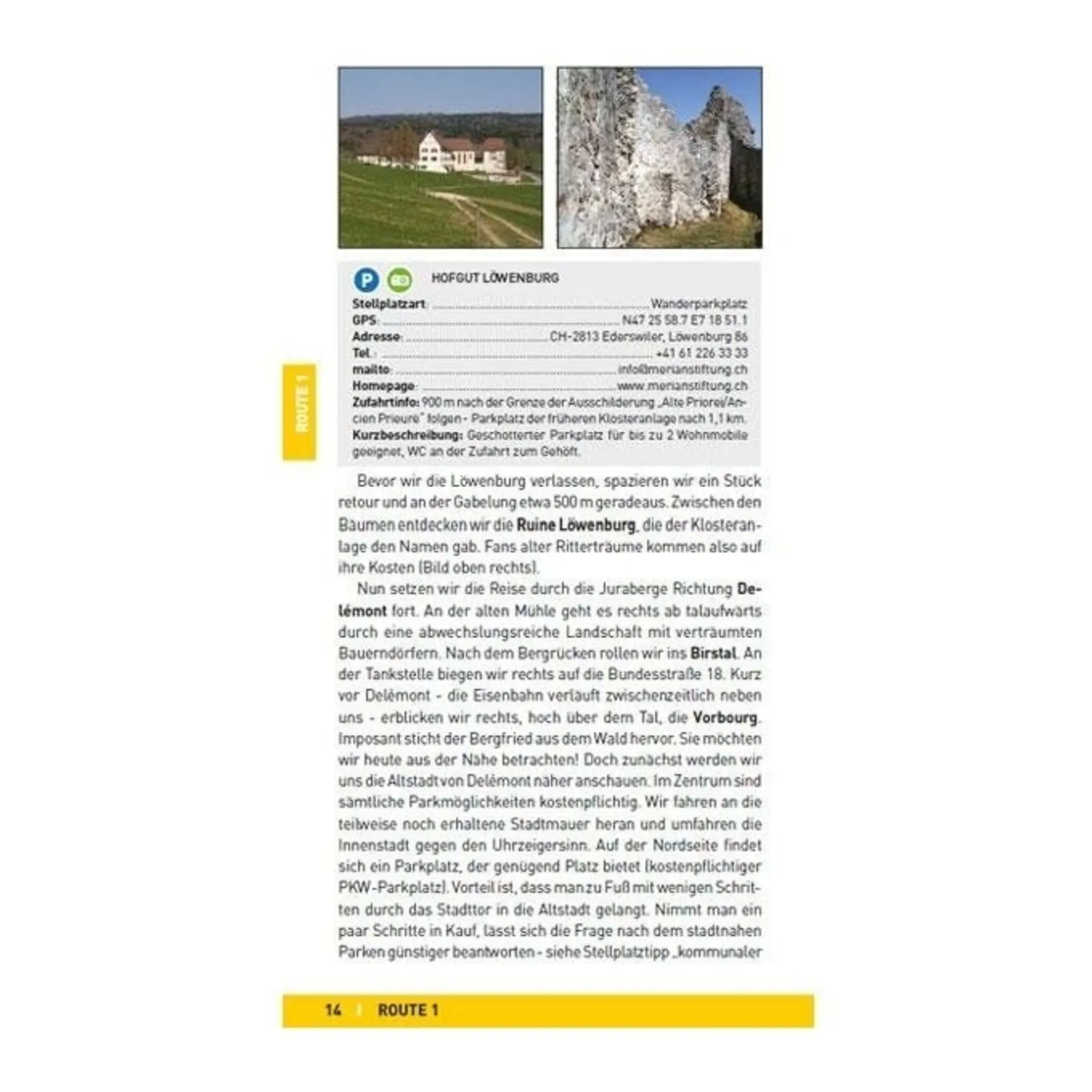Livre Guide du camping-car Suisse romande