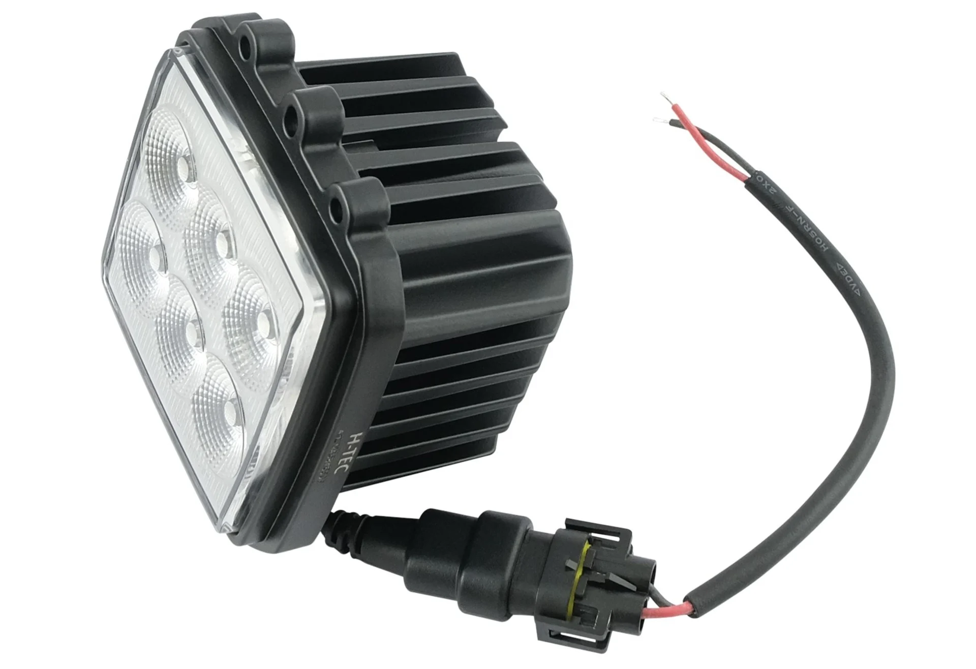 LED Arbeitsscheinwerfer Einbau SDF 12 V 100 x 117 mm, Plug & play für Haubeneinbau SDF-Fahrzeuge