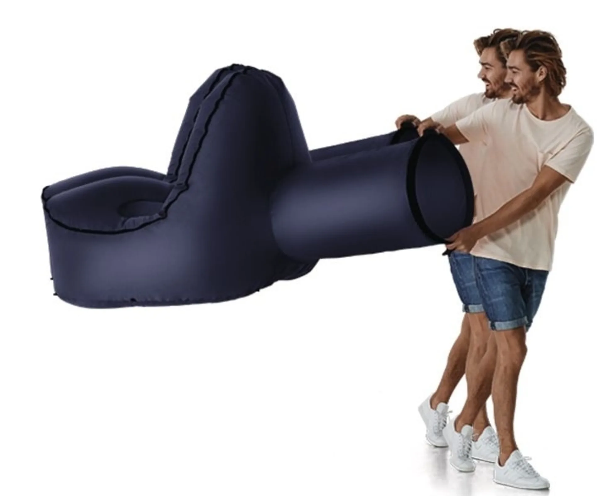 Luftsessel für den Outdoor-Bereich in Blau