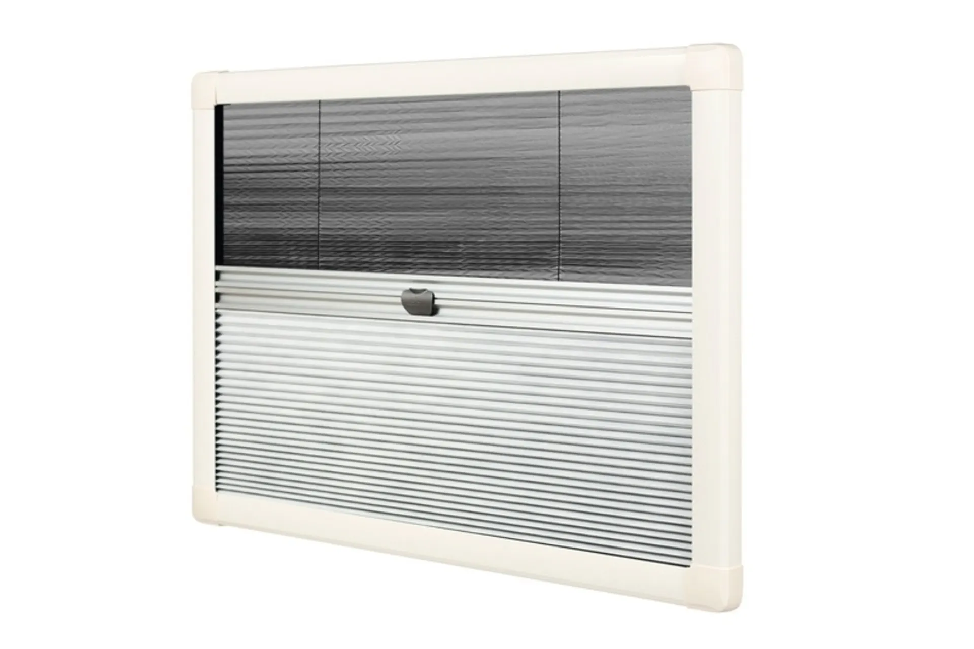 Store plissé Duo UCS 472 x 501 mm, couleur crème