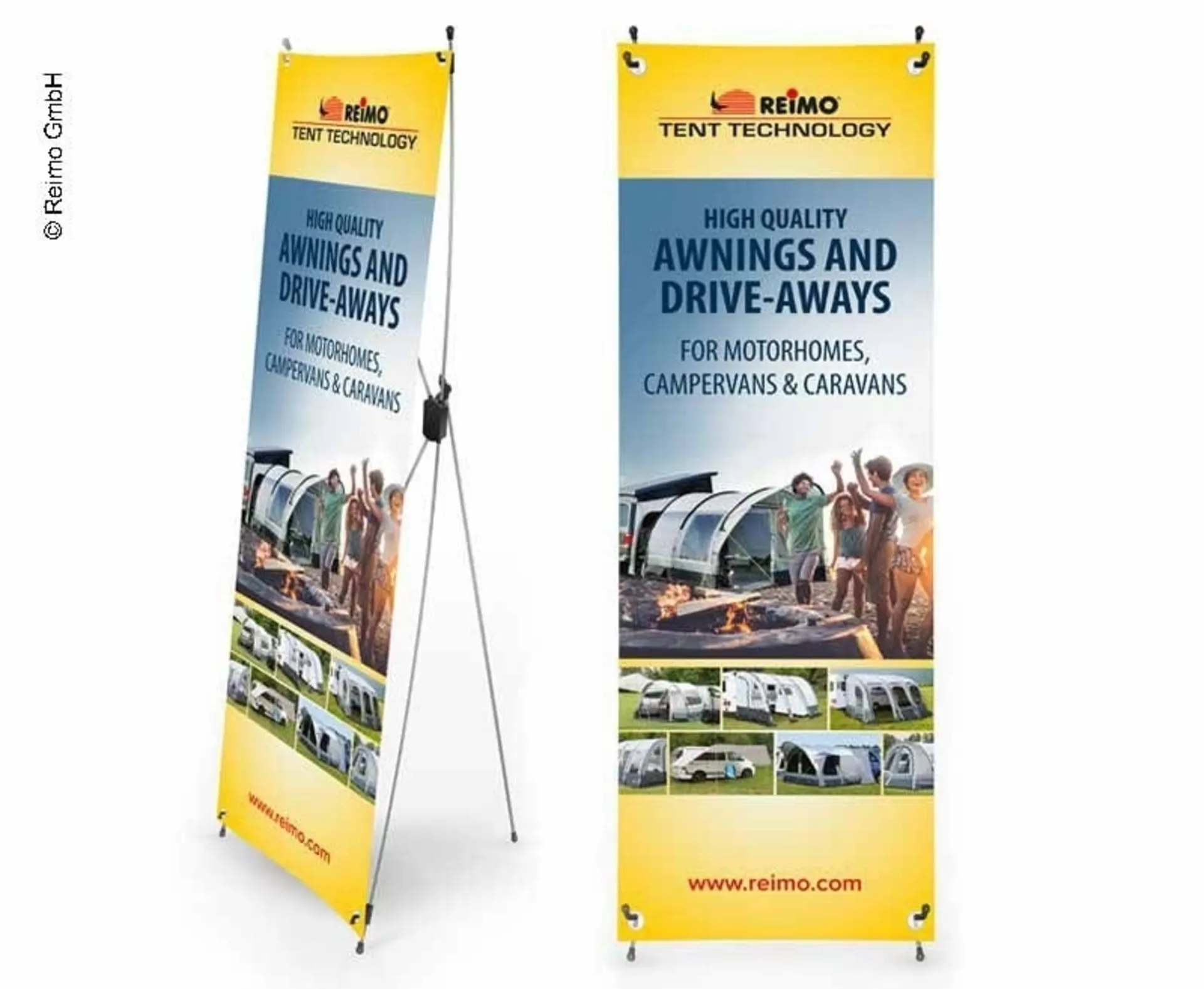 Tent Technology X-Banner - formschöne Werbung für Showroom und Messe (Grösse: 600x1800mm)