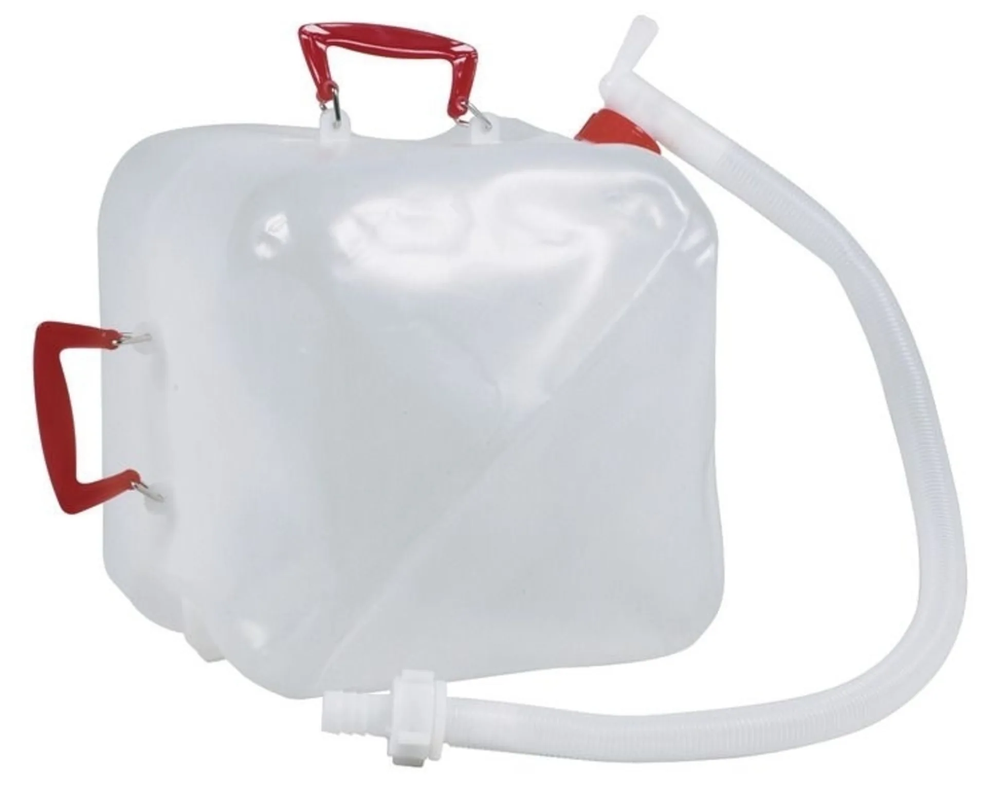 Transparenter Schmutzwasser-Auffangbehälter mit 20 Liter Fassungsvermögen und passendem Abwassersack