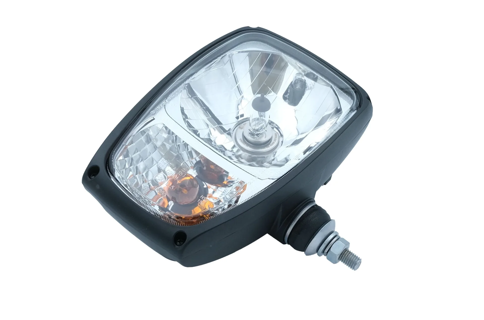 Ensemble phare-clignotant Wesem H4, positionné à gauche, 150 x 225 x 120 mm, clignotant en haut, ampoule 12 V fournie Ensemble phare-clignotant Wesem H4, positionné à gauche, 150 x 225 x 120 mm, clignotant en haut, ampoule 12 V fournie
