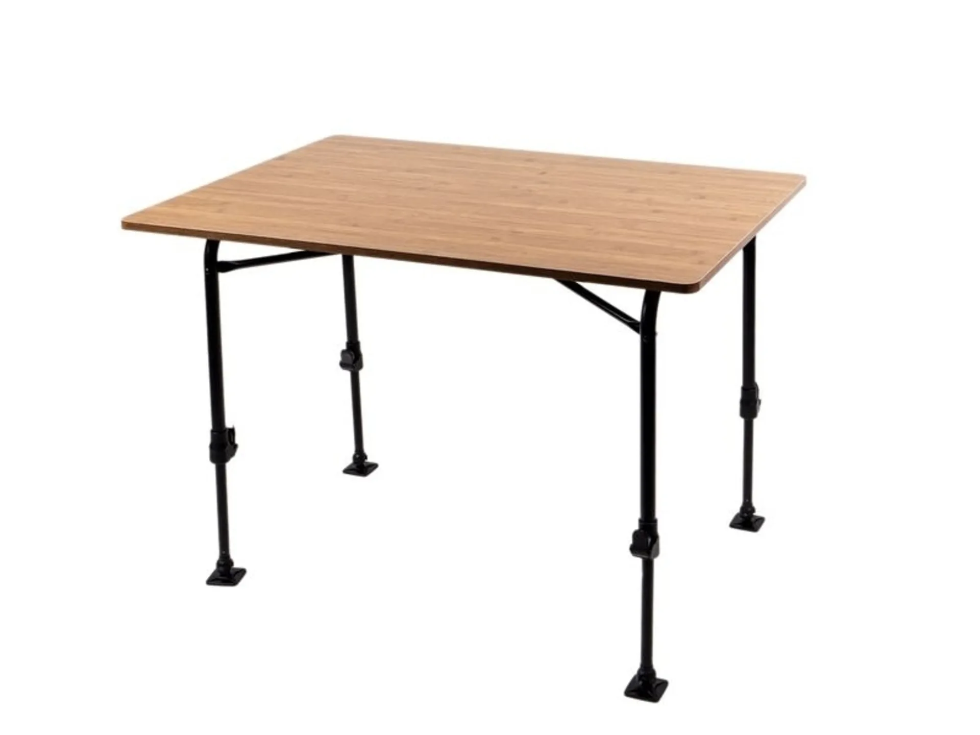 Leichtgewichtiger Campingtisch mit Bambus-Dekor, 80x60cm
