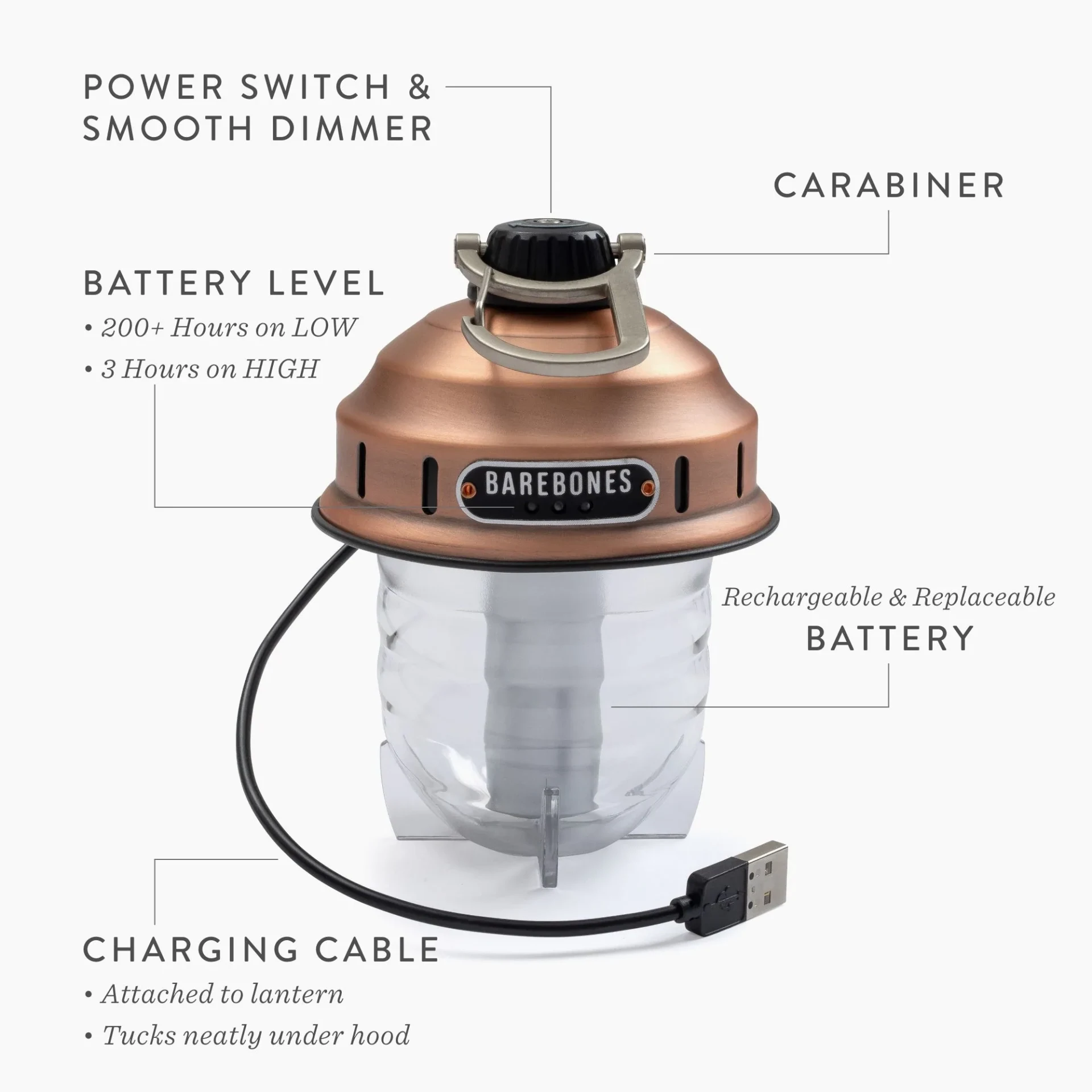 Barebones Beacon Light copper