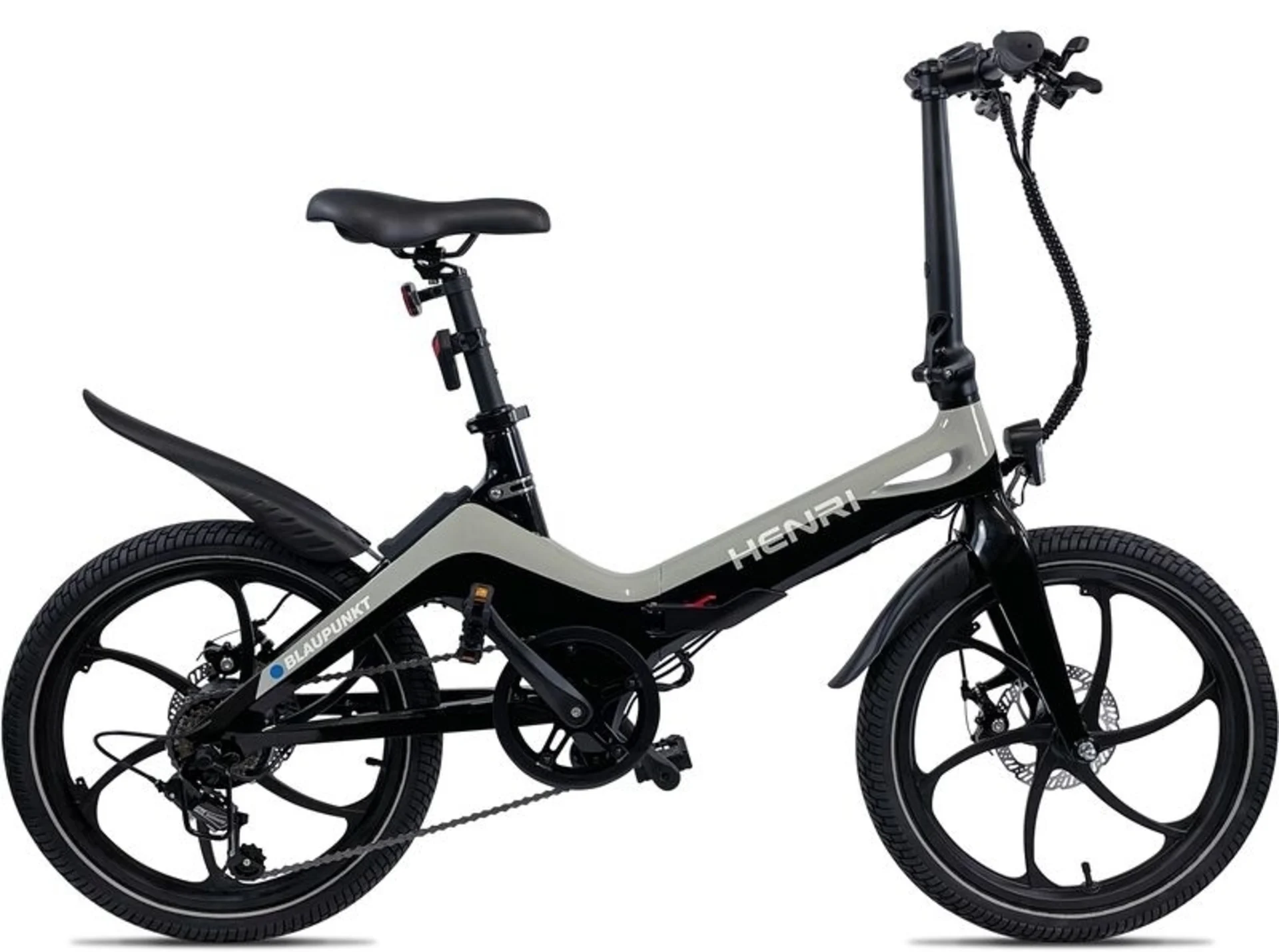 Blaupunkt E-Bike faltbar HENRI - 20 Zoll Falt E-Bike in sportlichem Look