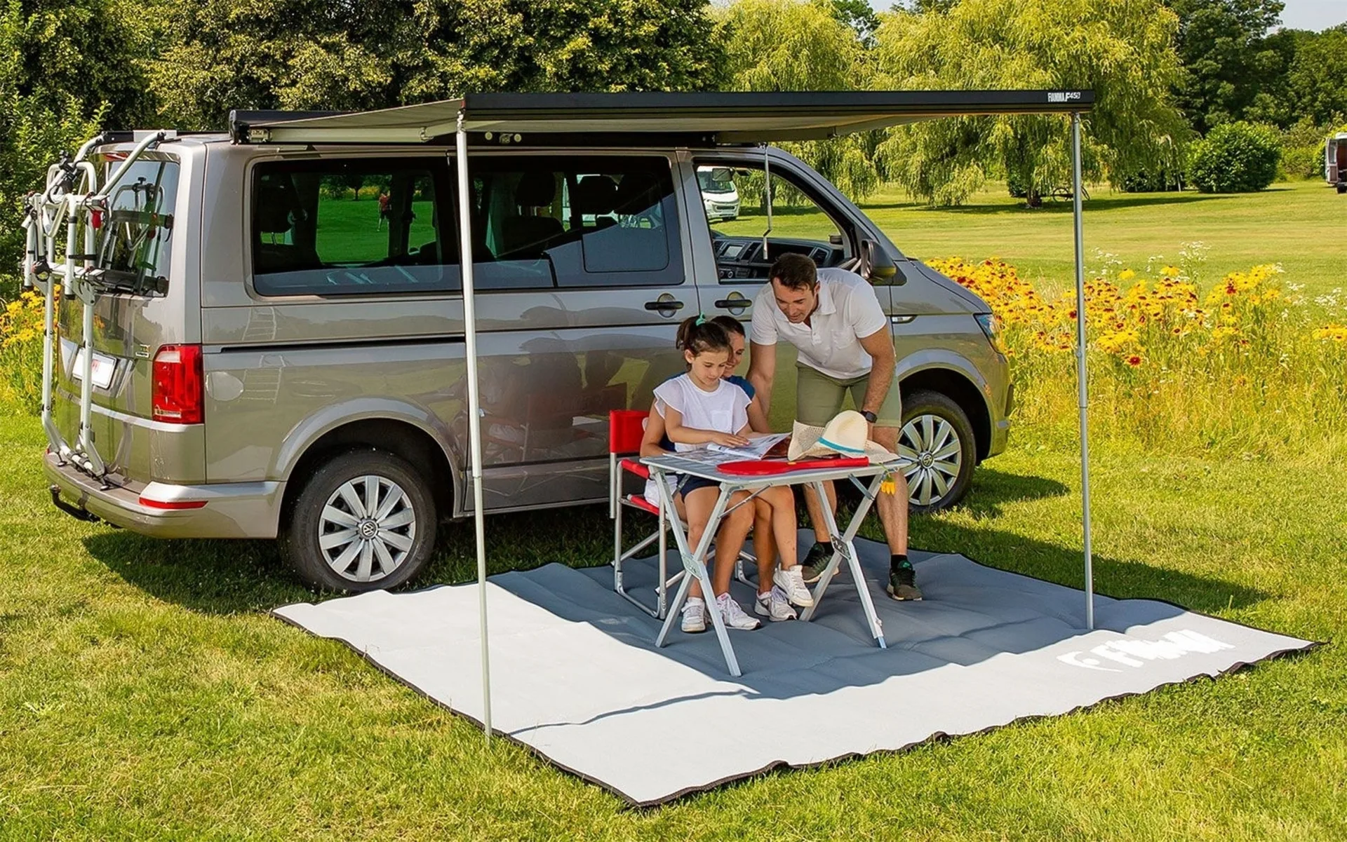 Fiamma F45s 260 Markise für VW T5/T6 Royal Grey / Deep Black 263 cm