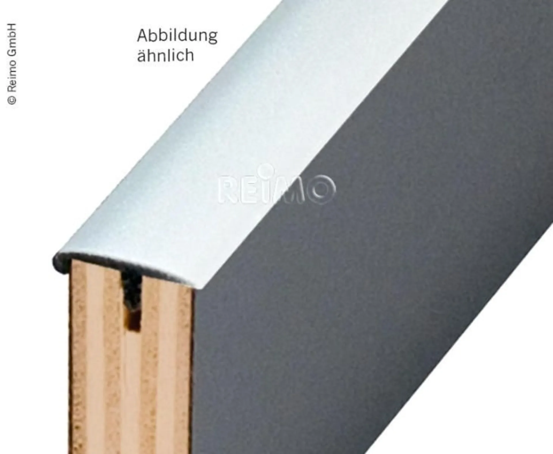 Möbel-Umleimer mit Nase - mittelgrau 40m
