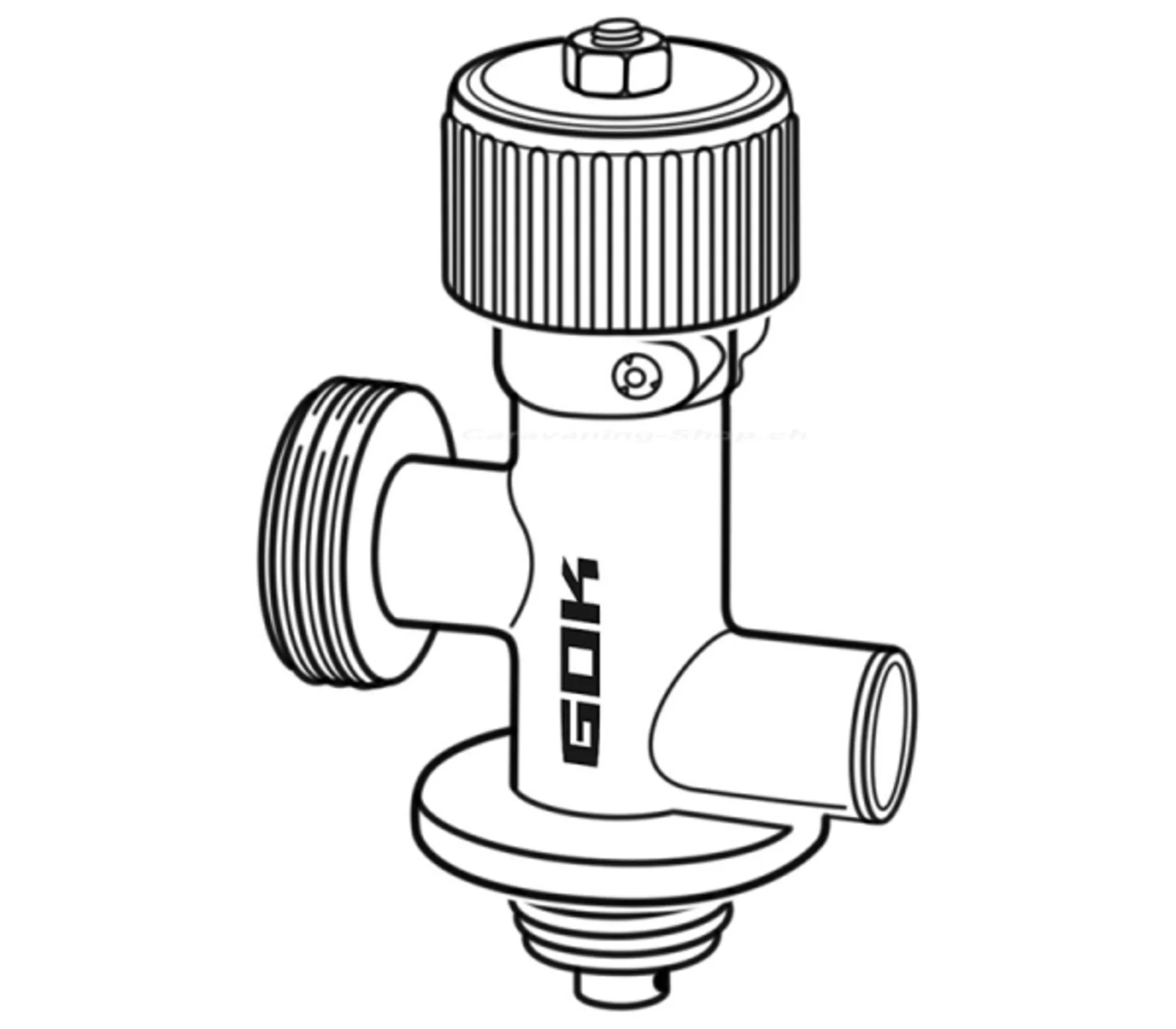 Gasflaschenventil Typ G.2 (CH) für Campingaz Flaschen