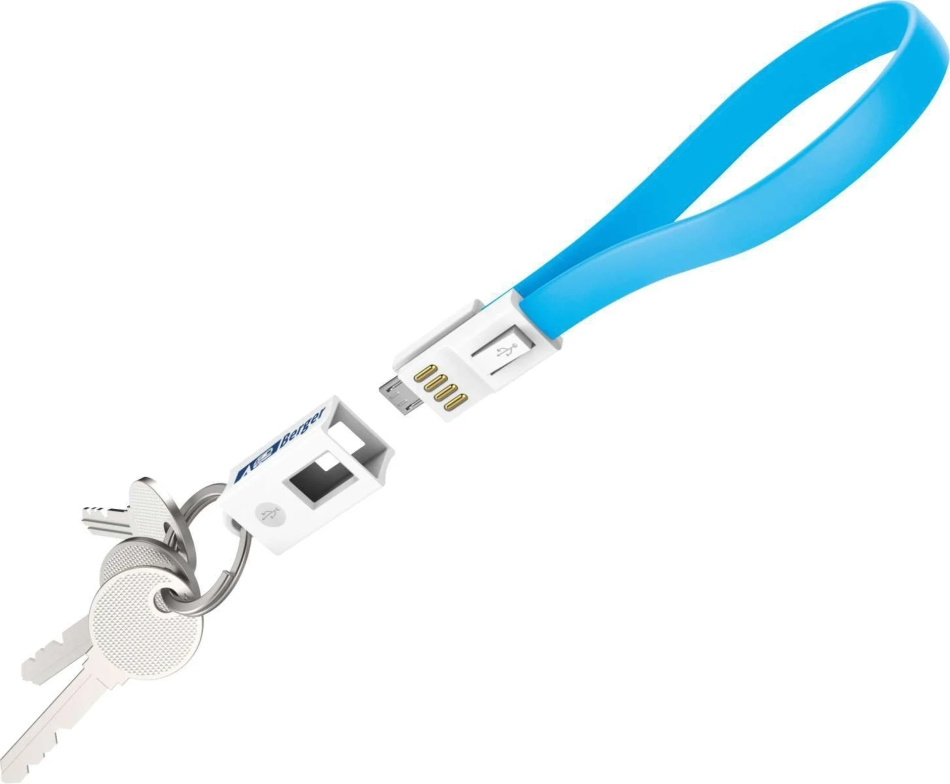 Berger Schlüsselanhänger Mini-Ladekabel USB zu Micro-USB