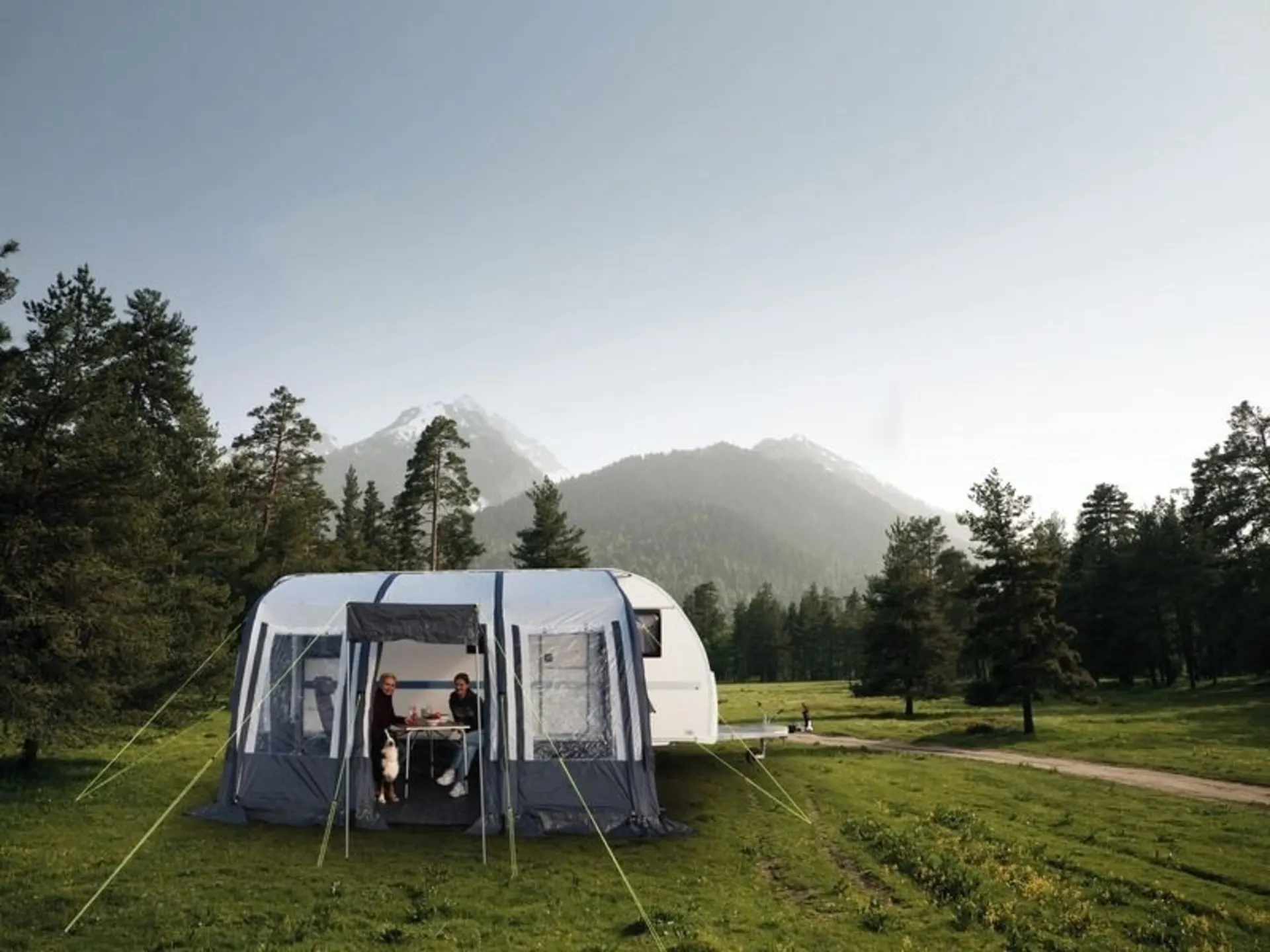Caravanvorzelt RIMINI AIR II mit Schnellaufbau-Luftzelt