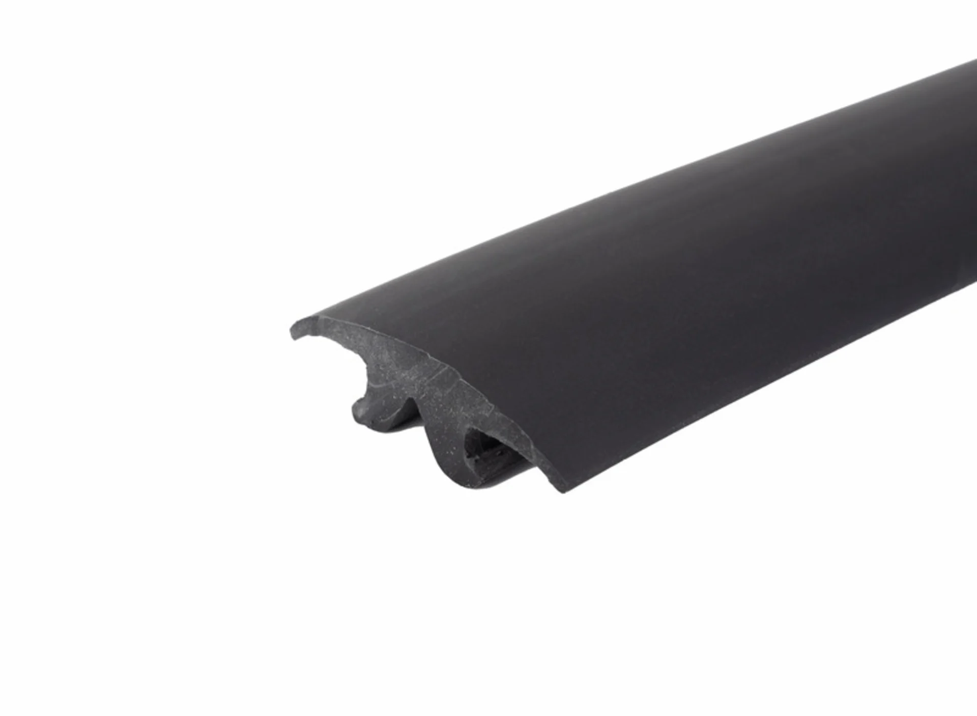 Abdeckprofil glatt - 2,5 m Länge - Schwarz