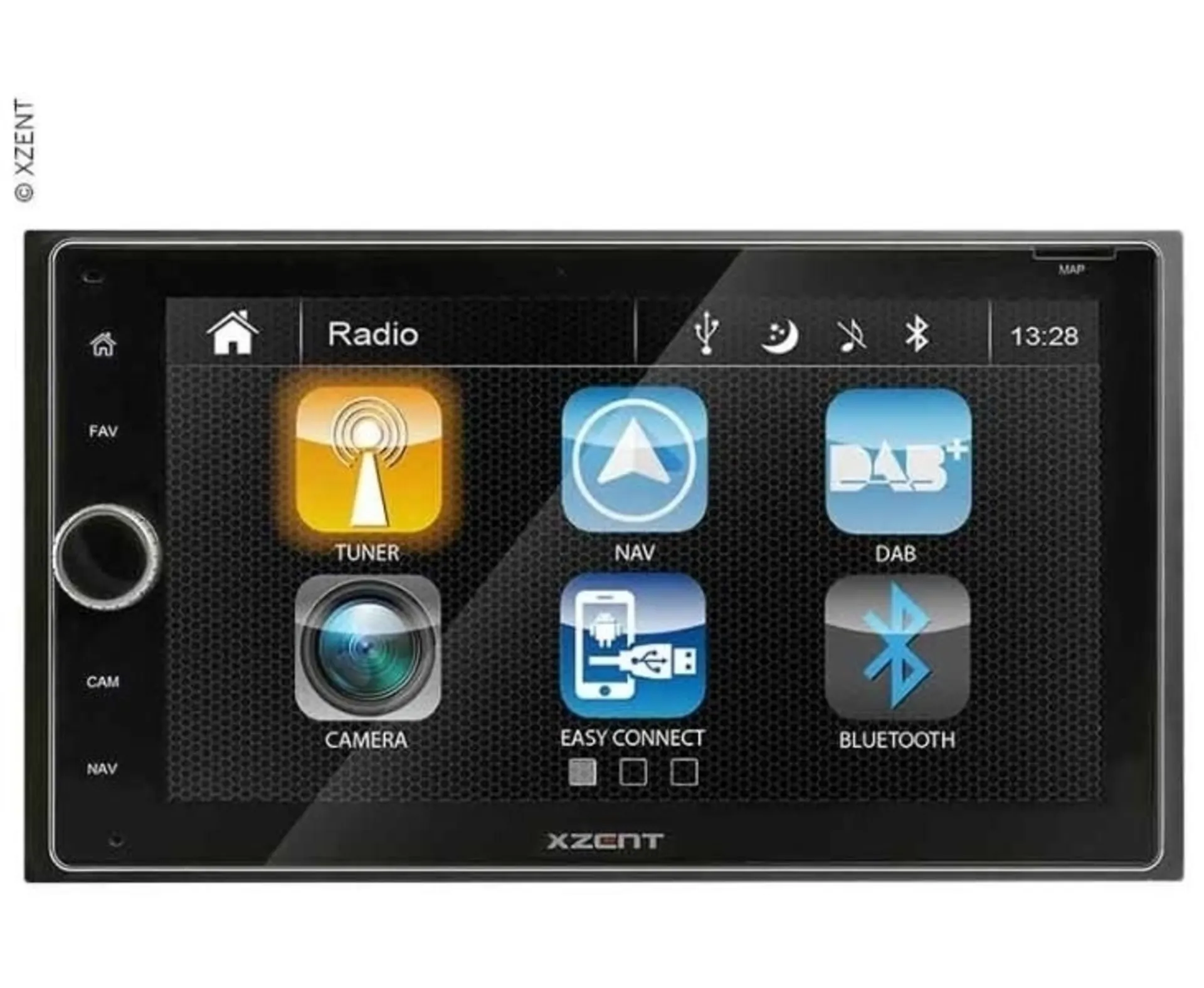 Moniceiver XZENT-X-222 mit DAB+, USB und Bluetooth