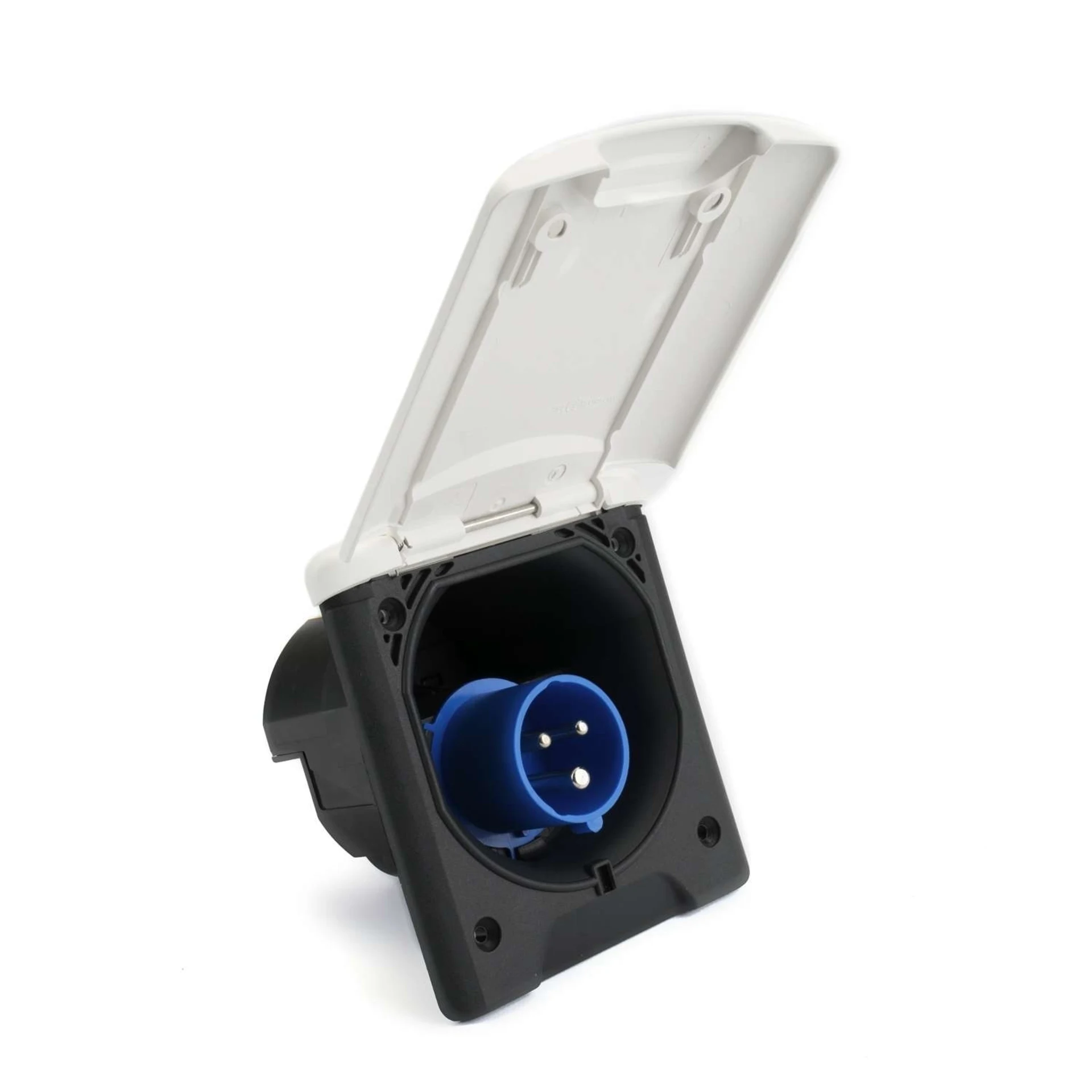 Fiche d'alimentation Gimeg Stom CEE magnétique blanche
